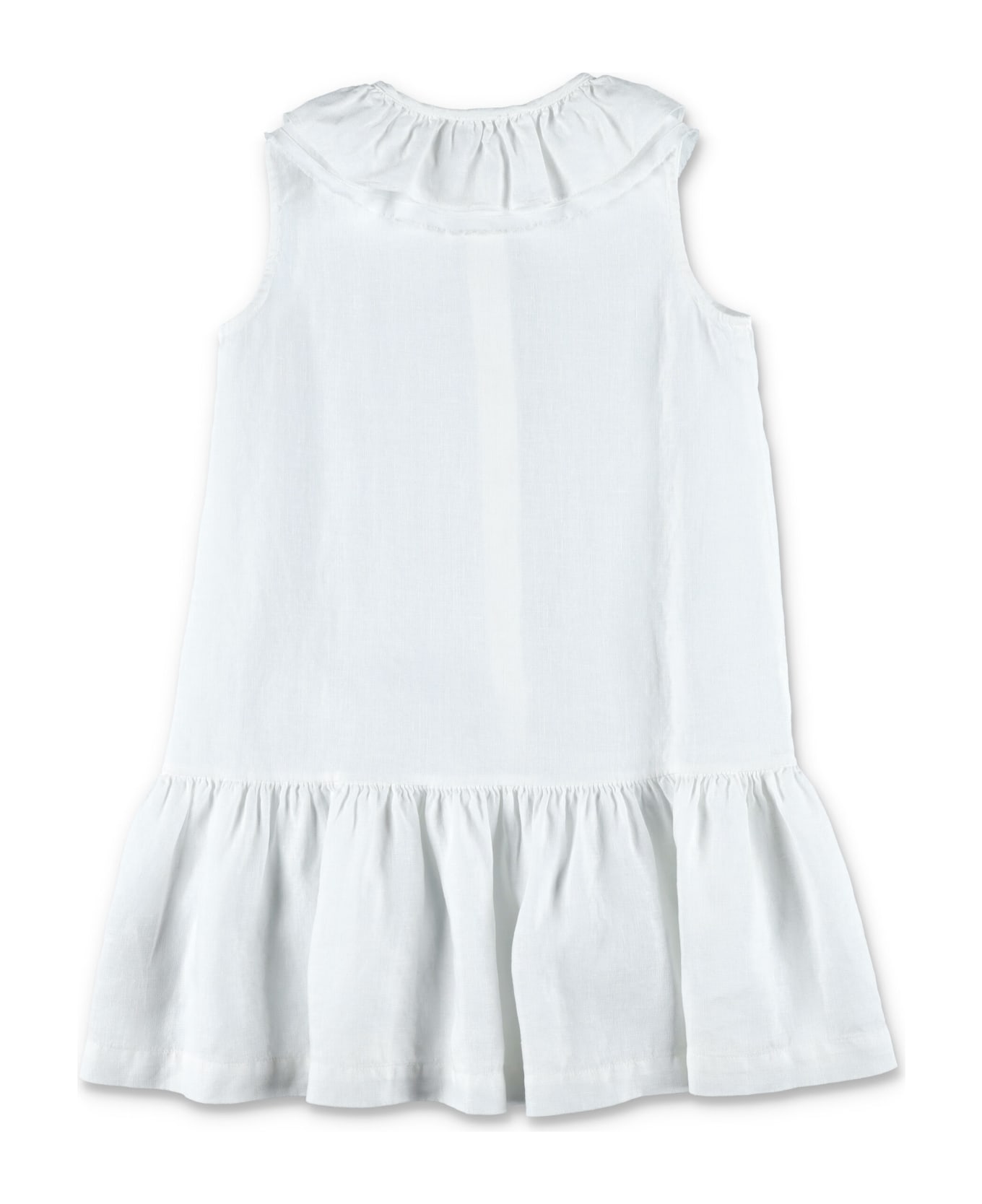 Il Gufo Linen Dress - WHITE ワンピース＆ドレス