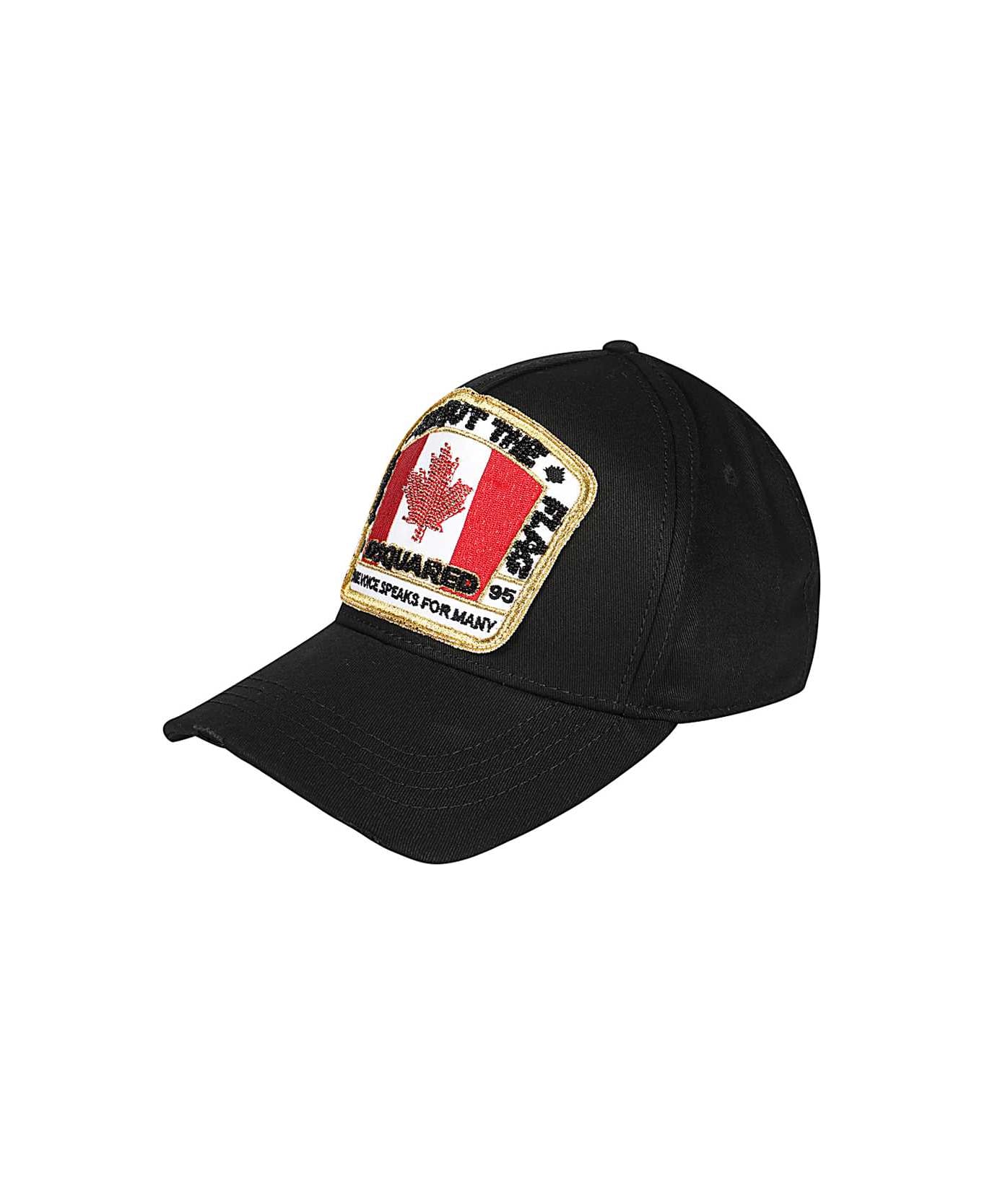 Dsquared2 Logo Baseball Cap - black 帽子