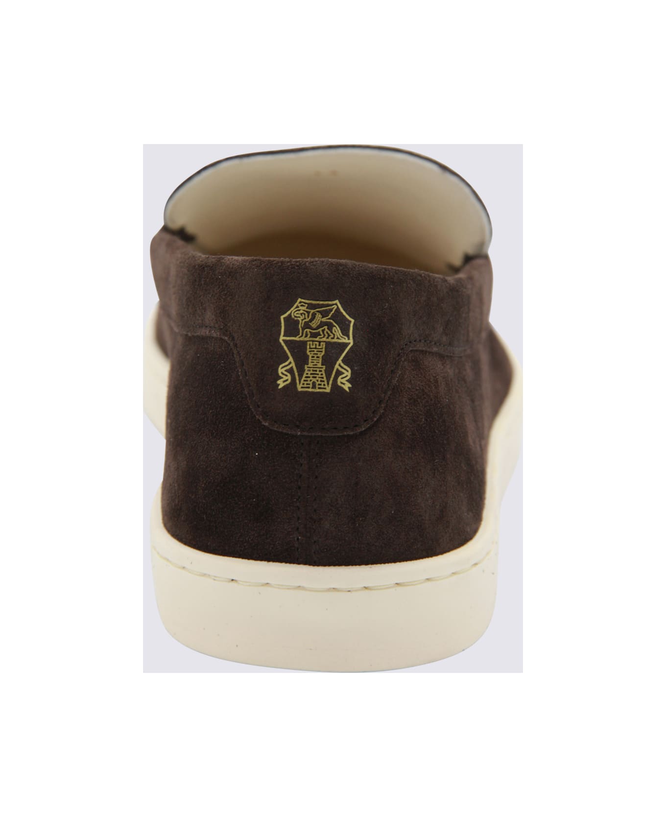 Brunello Cucinelli Dark Brown Leather Loafers - Brown