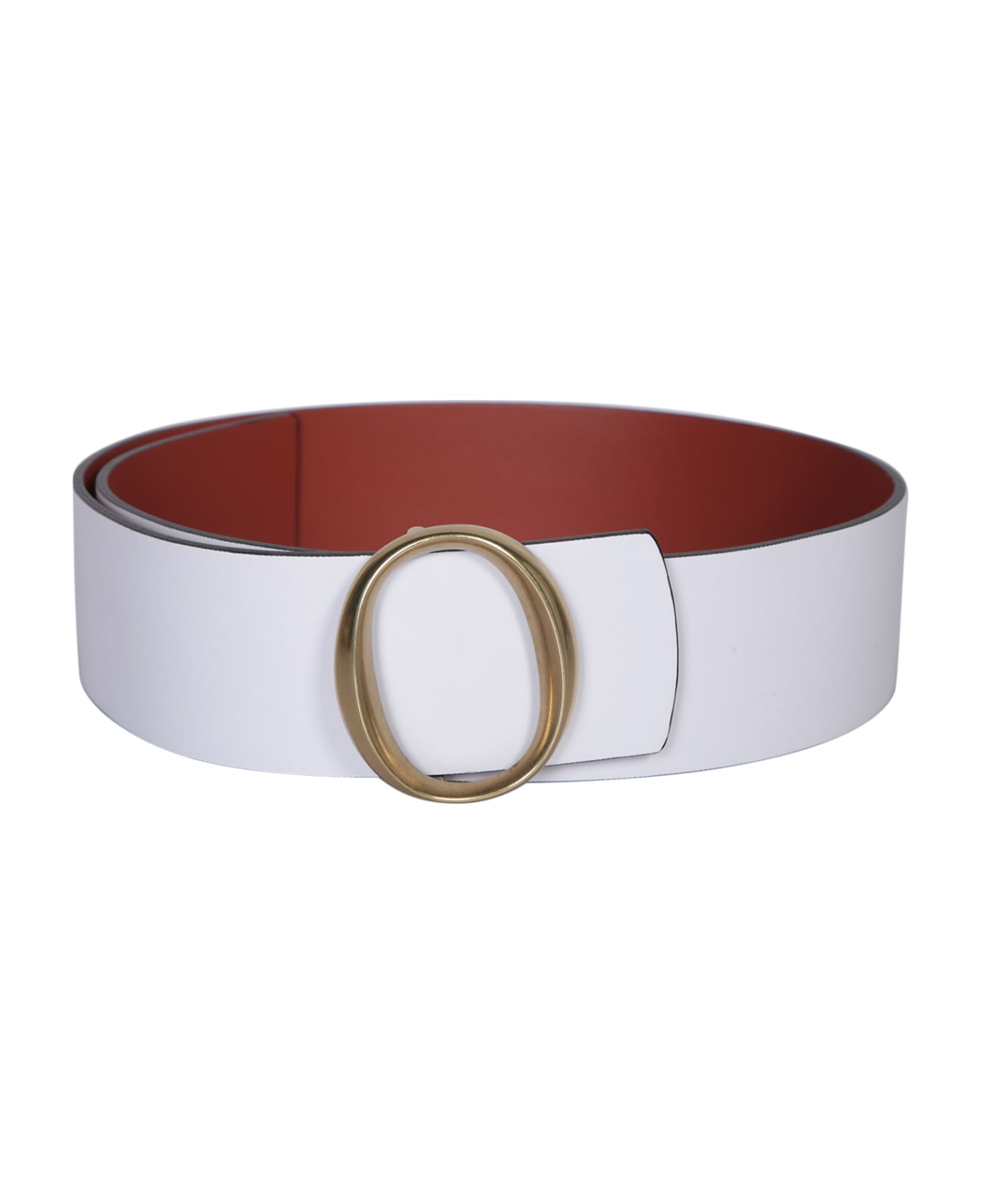 Orciani Soft Double Brown/white Belt - Brown