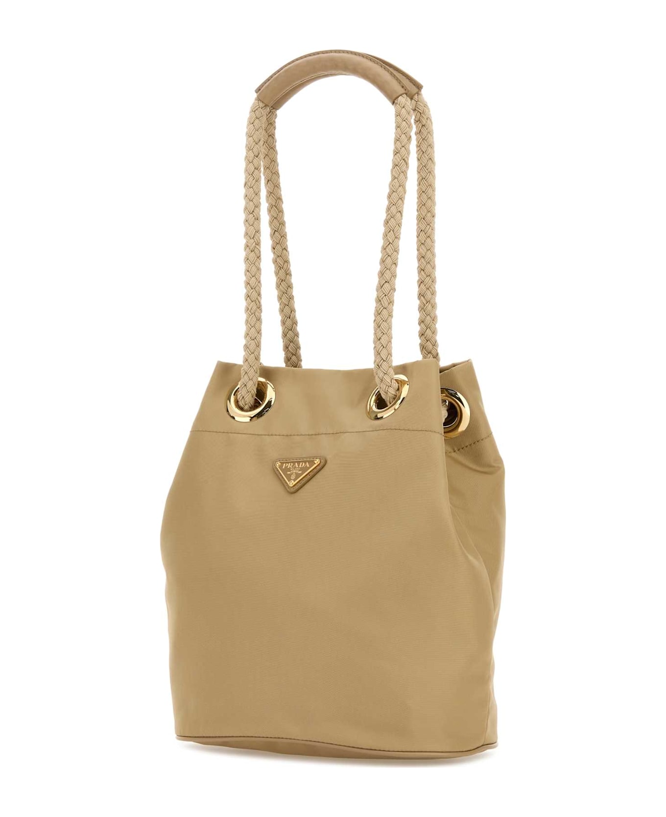 Prada Sand Re-nylon Prada Mariner Bucket Bag - CAMMELLO