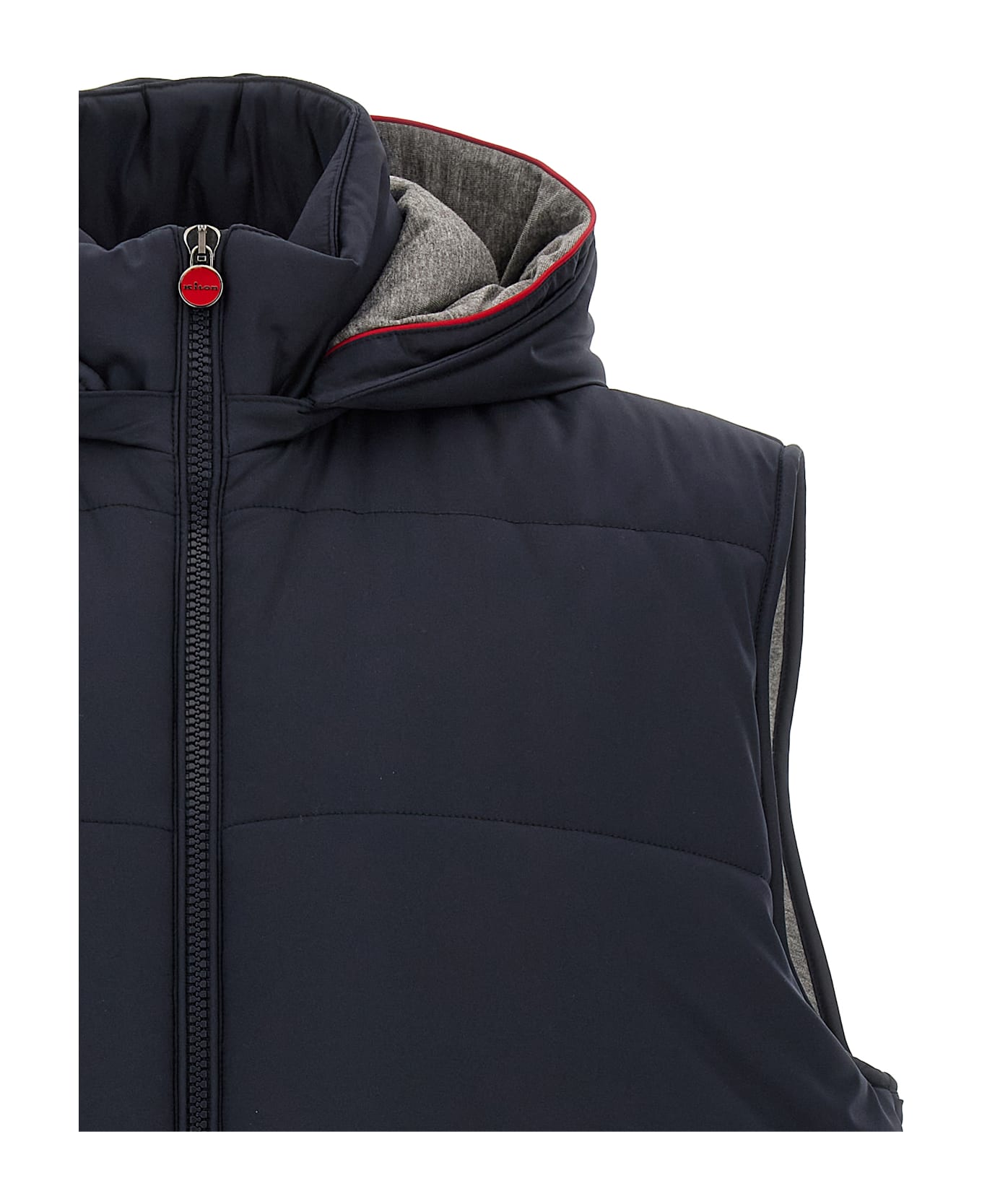 Kiton Padded Vest - Blue