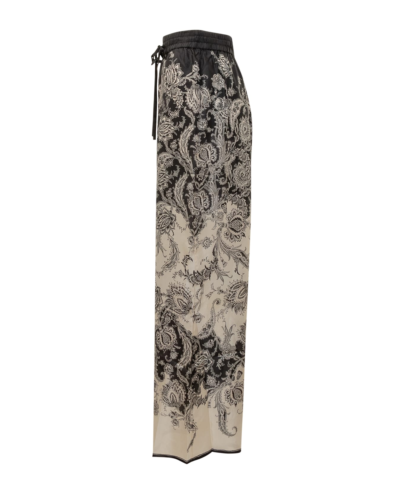 Zimmermann Rhiannon Trousers - CREAM/BLACK FLORAL