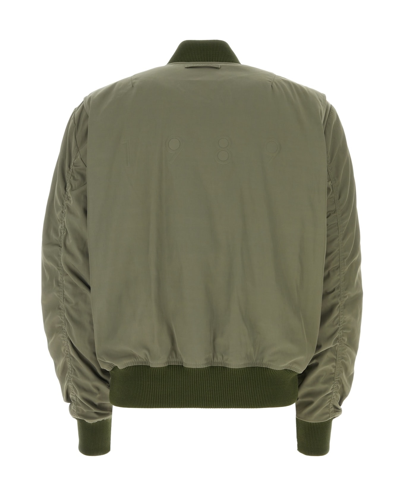 1989 Studio Army Green Polyester Bomber Jacket - GREYMINT