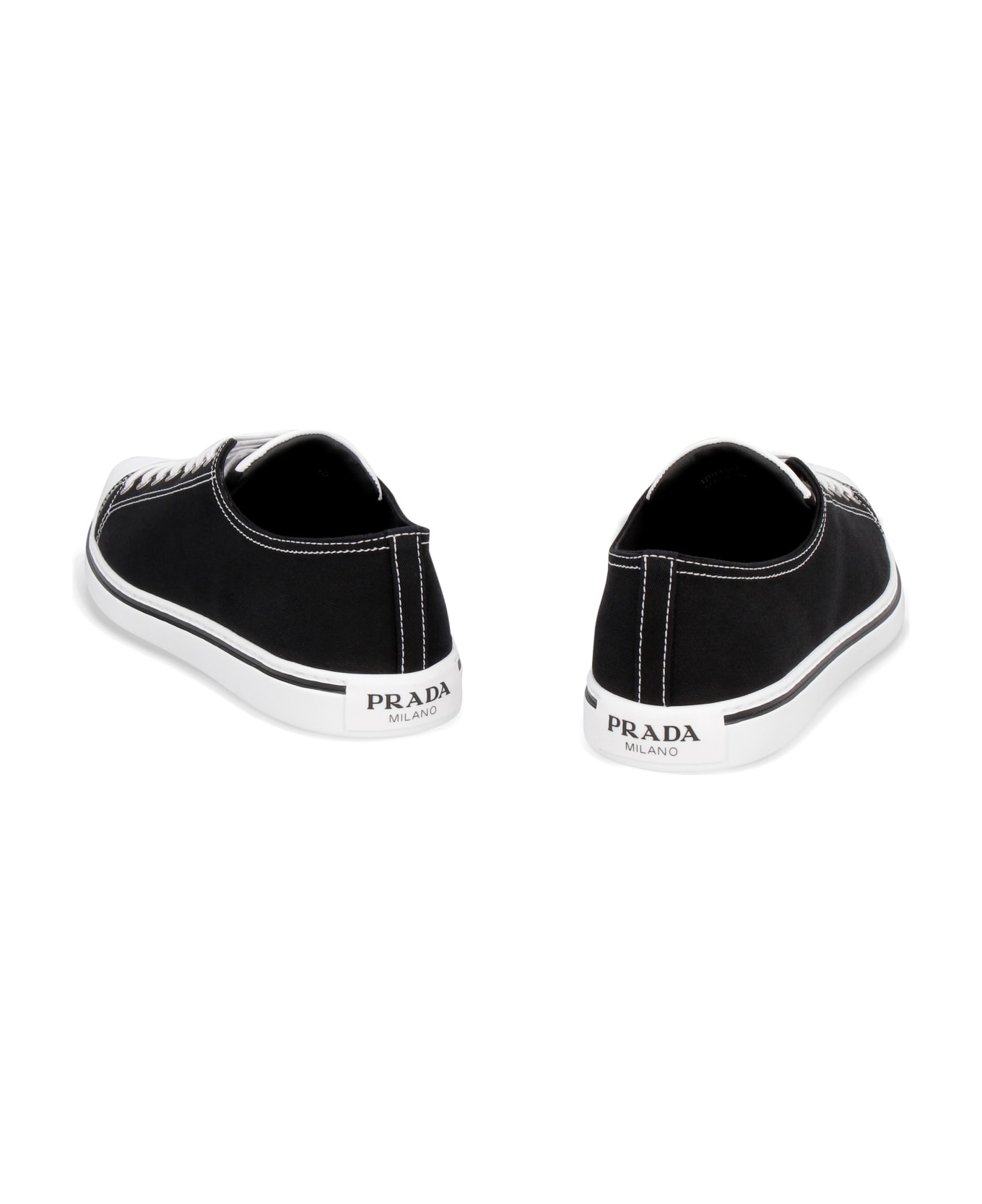 Prada Fabric Low-top Sneakers - black