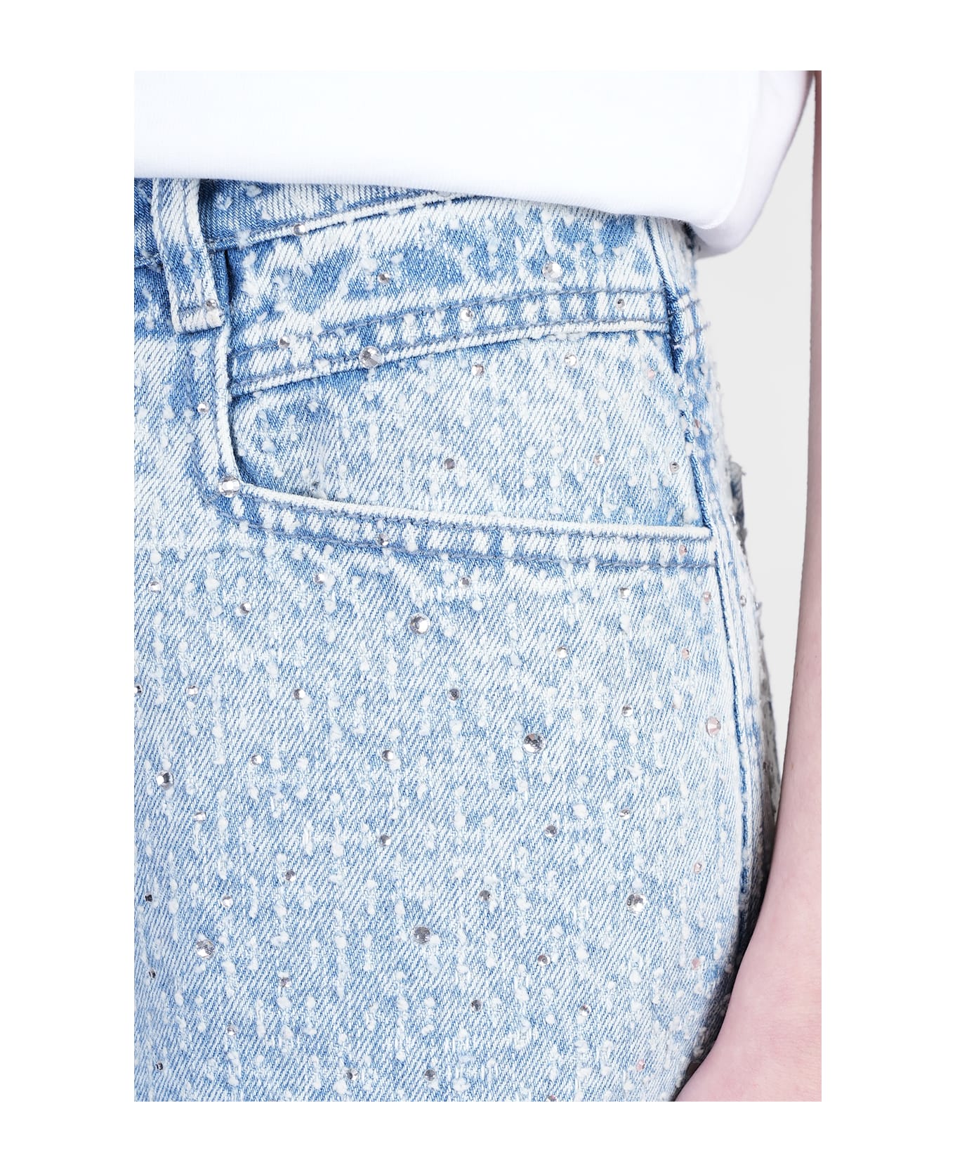 IRO Dalou Jeans In Cyan Cotton - cyan