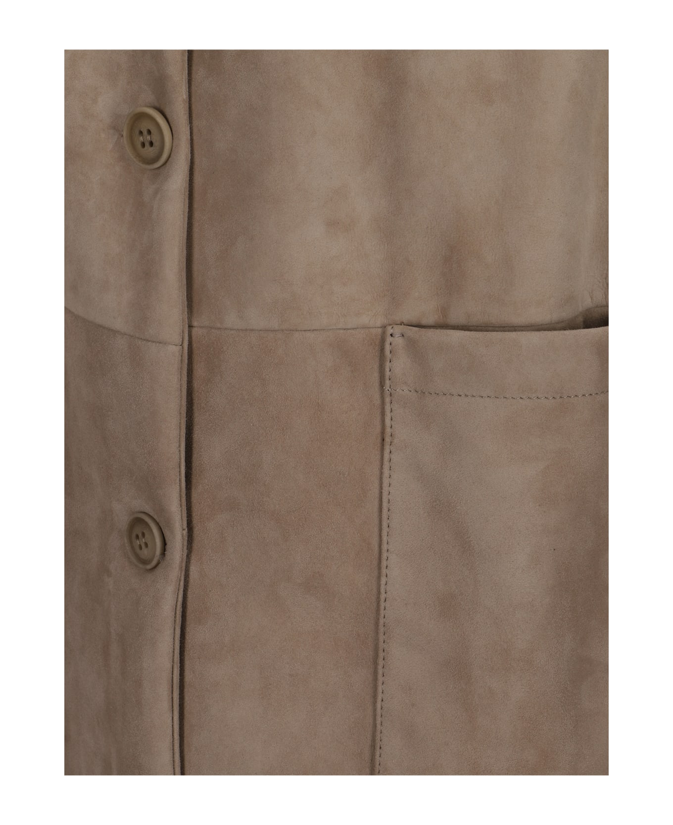 Salvatore Santoro Leather Coat - Sand