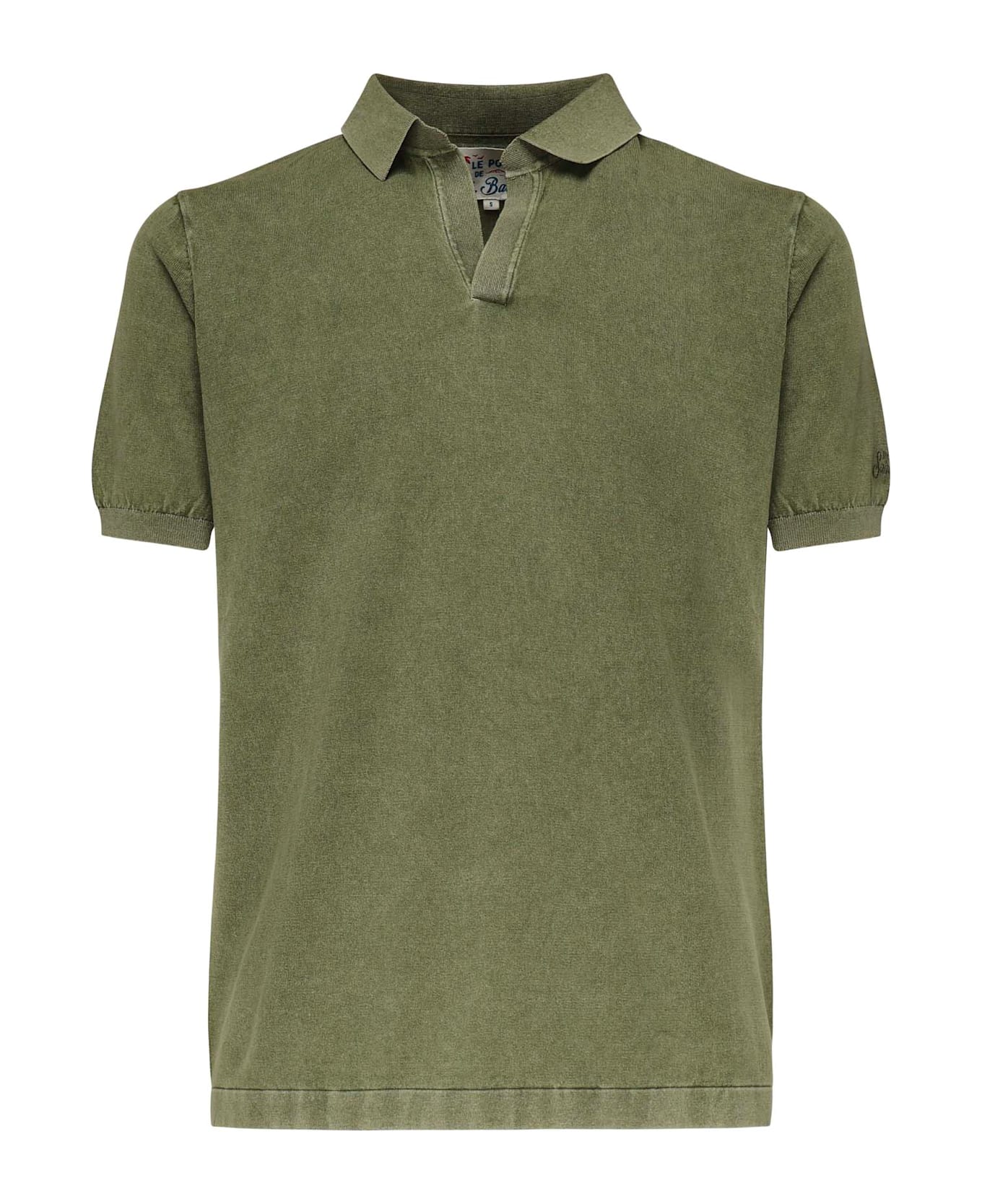 MC2 Saint Barth Sloan Polo With Logo - Army green