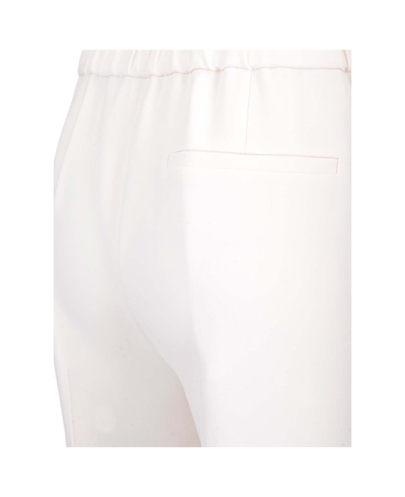 Theory Fluid Crepe Trousers - Ivory
