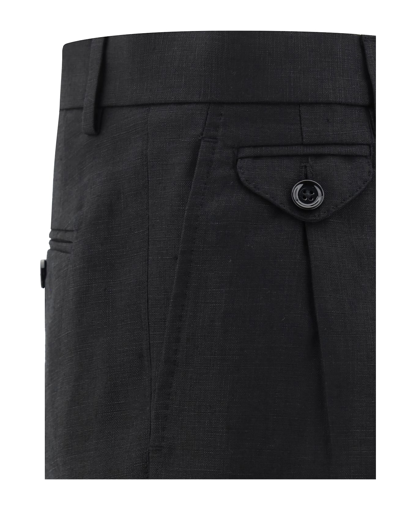 Dolce 
Gabbana Linen Shorts - Nero