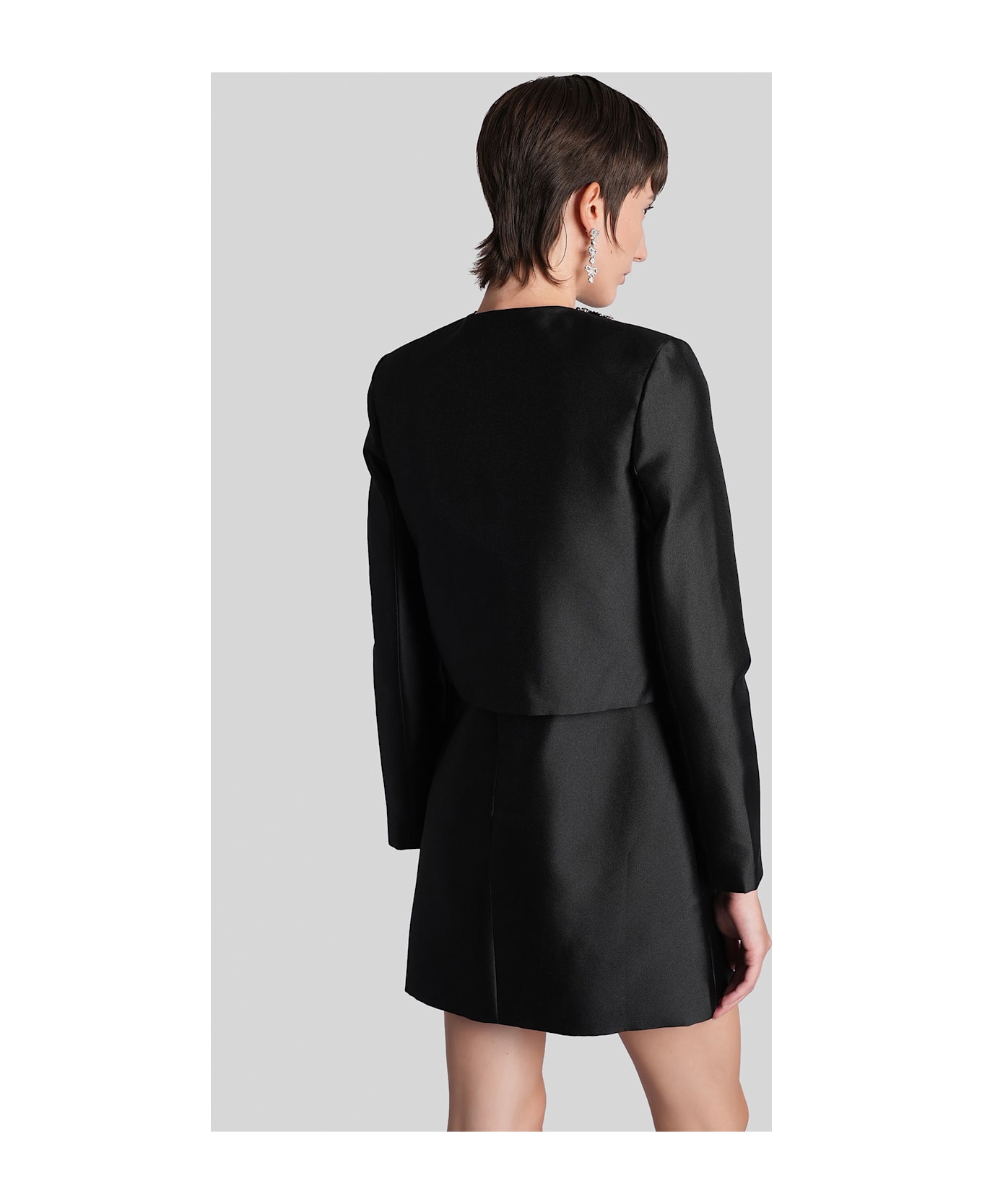 self-portrait Casual Jacket In Black Polyester - black