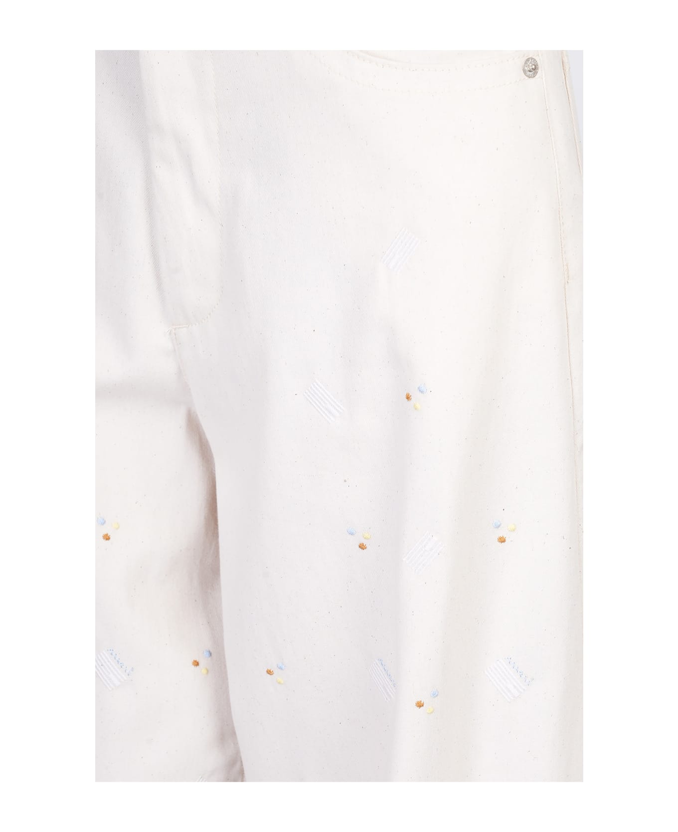 Marni Pants In Beige Cotton - beige