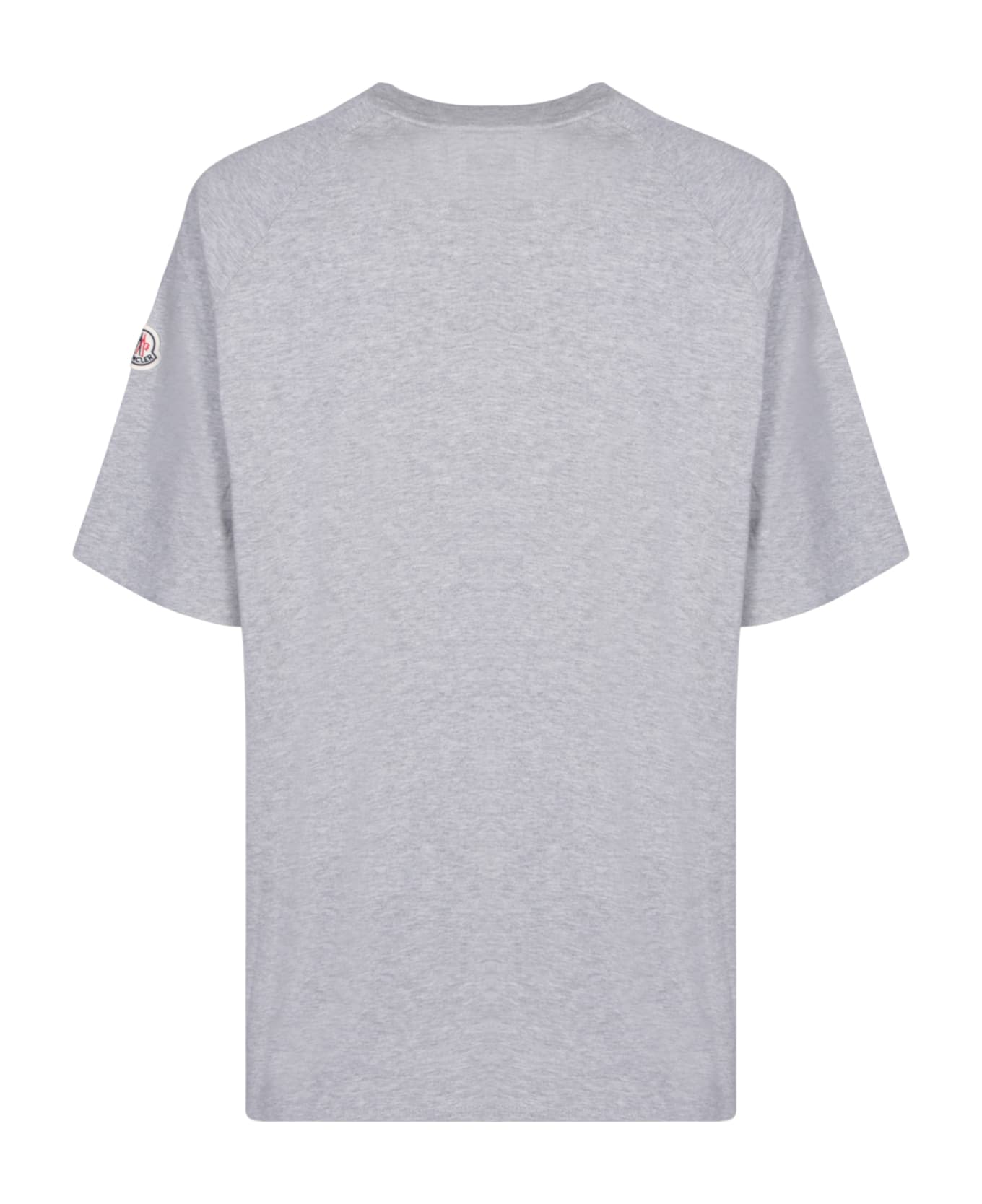 Moncler Frontal Logo Grey T-shirt - Grey