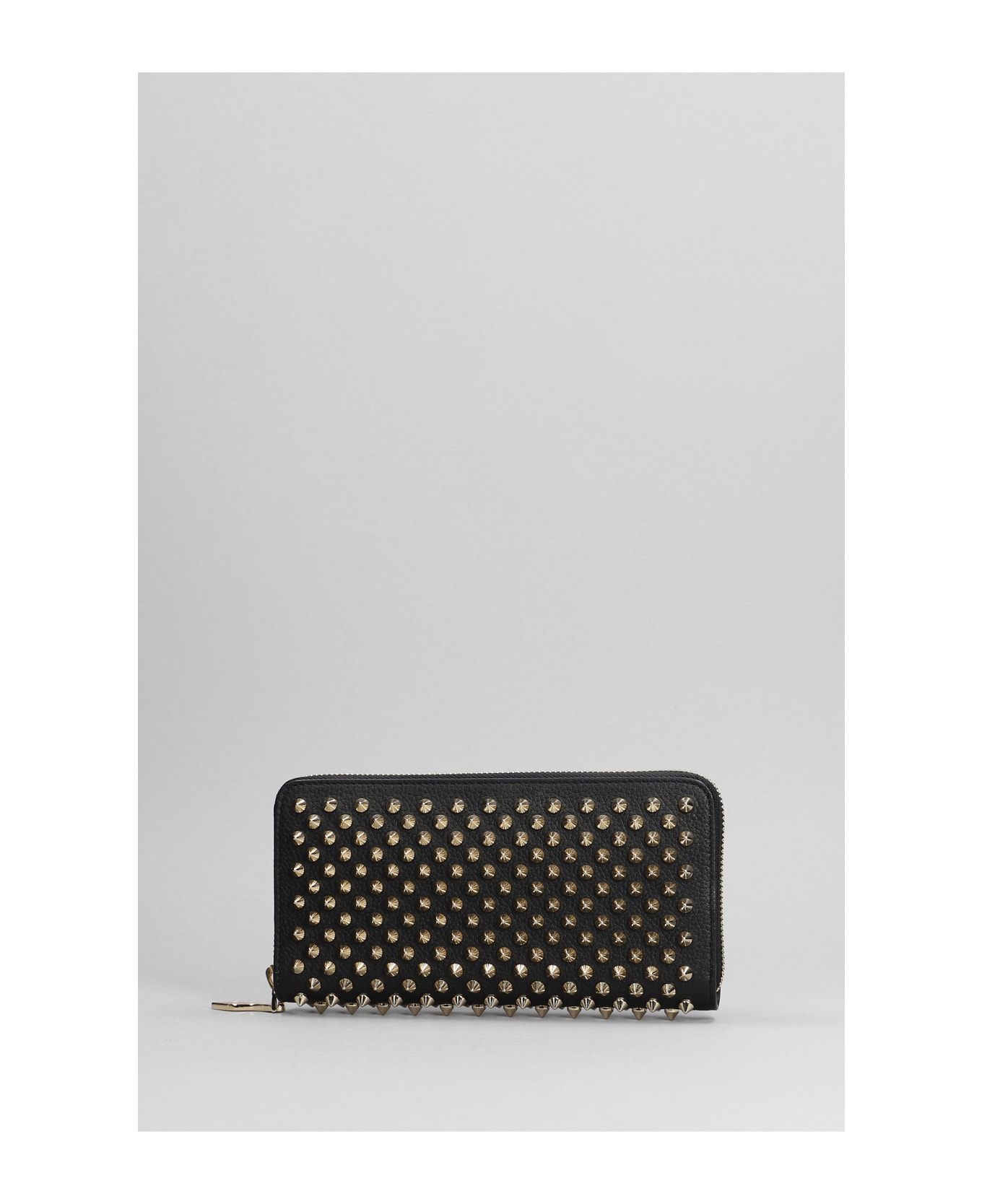 Christian Louboutin Panettone Wallet In Black Leather - Black