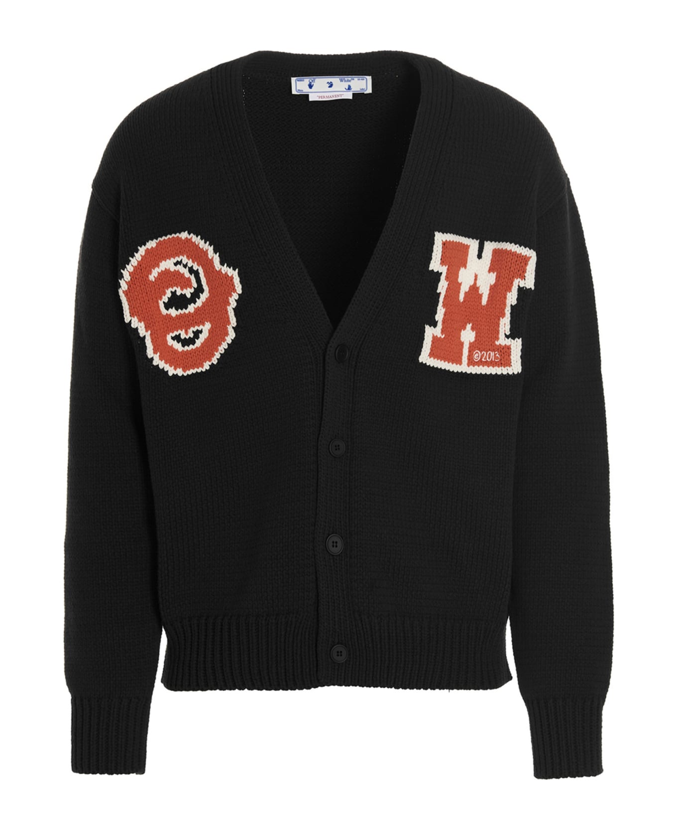 Off-White 'ow Patch Cardigan - Black
