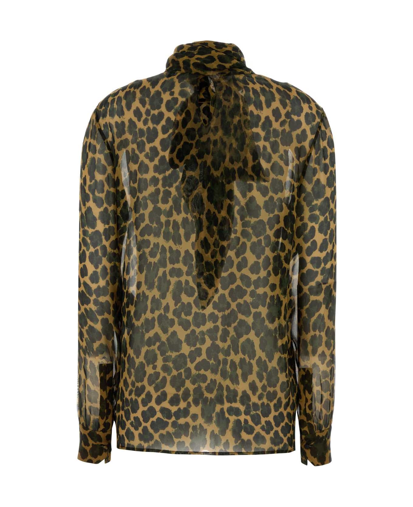 Saint Laurent Printed Silk Blouse - OCREVERT