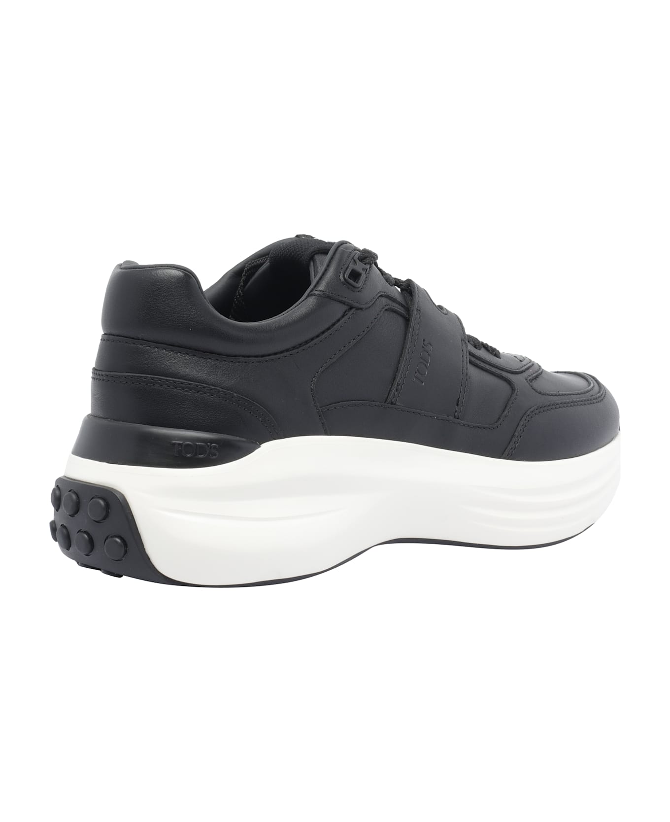 Tod's Leather And Technical Fabric Sneakers - Black