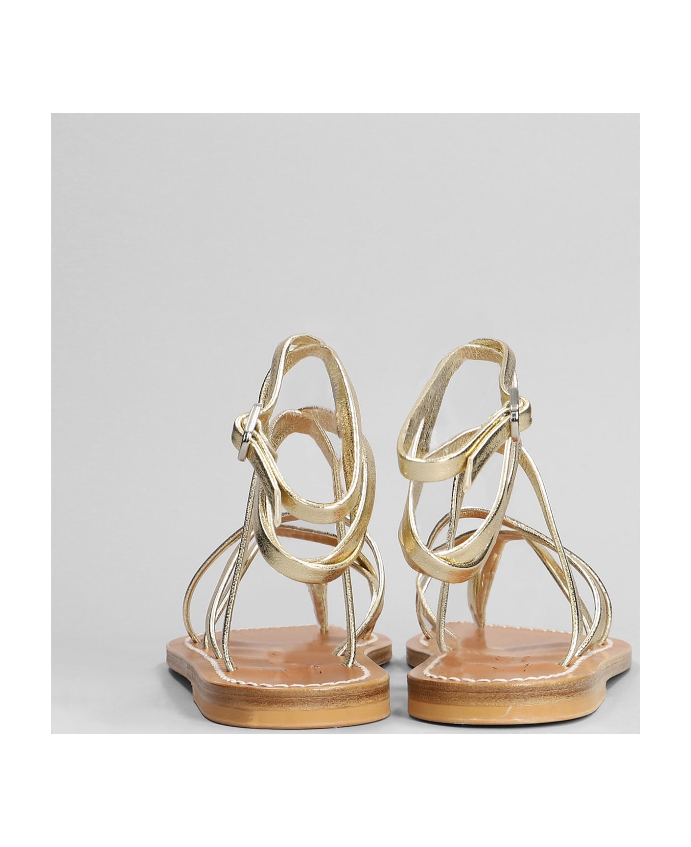 K.Jacques Zenobie F Flats In Gold Leather - gold