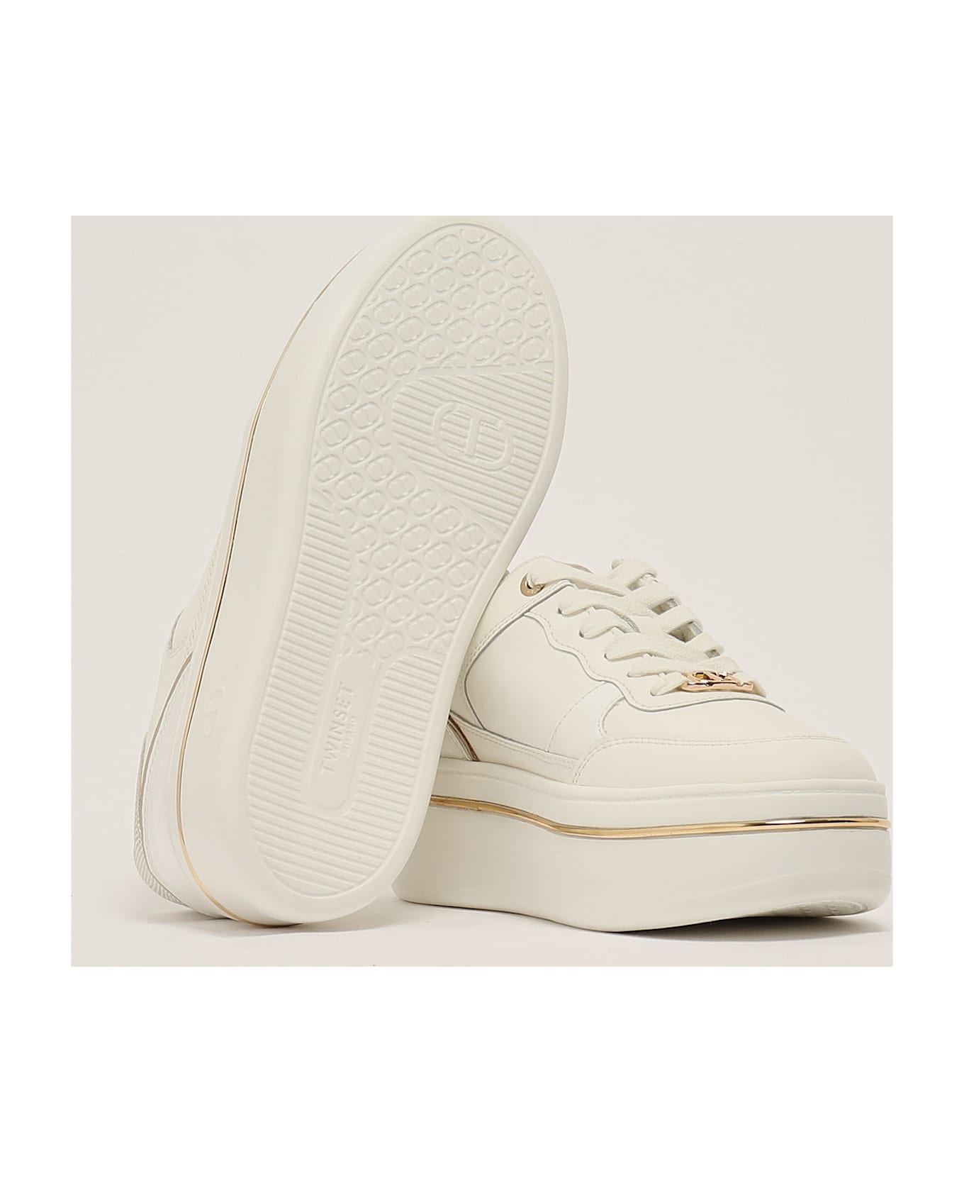 TwinSet Sneakers Bicolore Sneaker - BIANCO-ORO