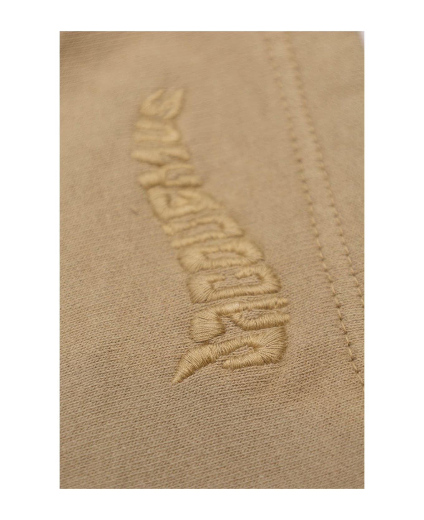 Jacquemus L'enfant Camargue Logo Embroidered Fleece Track Shorts - BEIGE