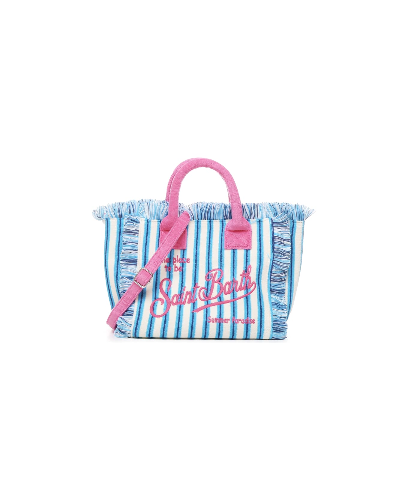 MC2 Saint Barth Colette Bag With Handles And Shoulder Strap - Azzurro, azzurro chiaro, rosa トートバッグ
