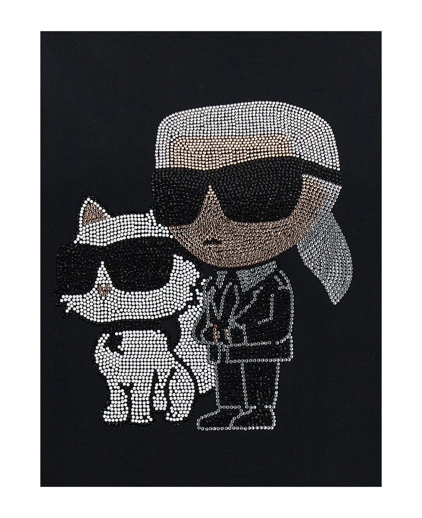 Karl Lagerfeld 'ikonik 2,0' T-shirt - Black  