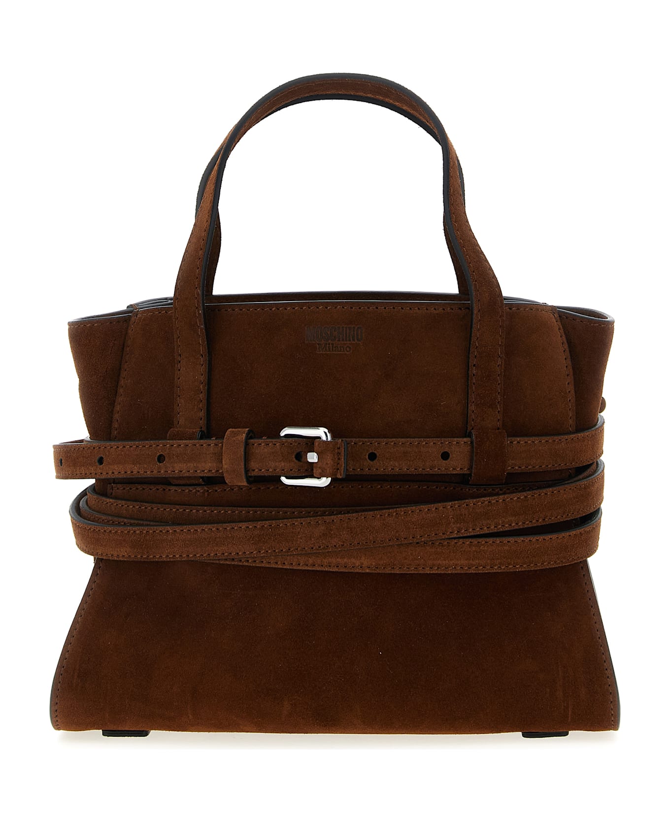 Moschino 
tie Me
 Small Handbag - Brown