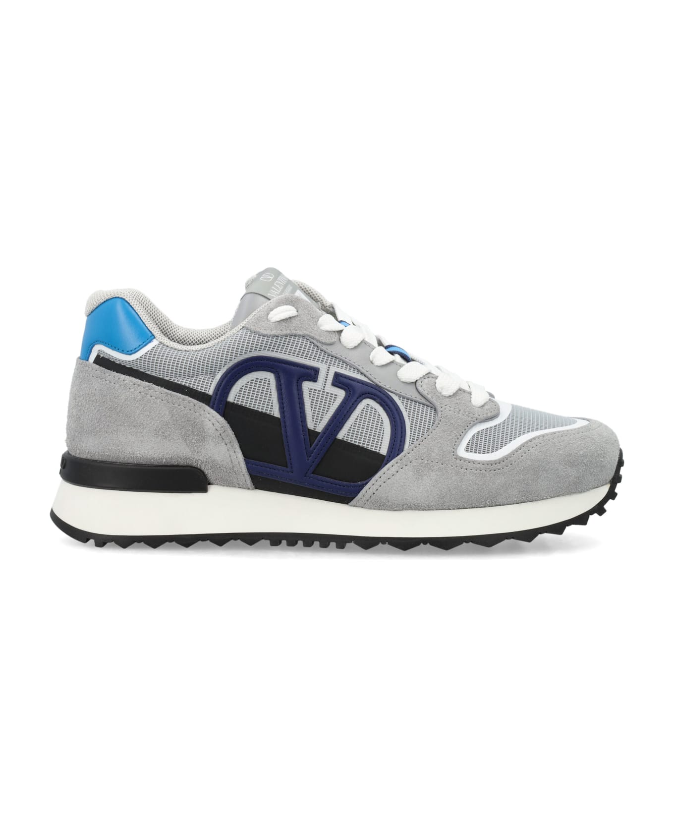 Valentino Garavani V-logo Sneakers - GREY/LIGHT BLUE