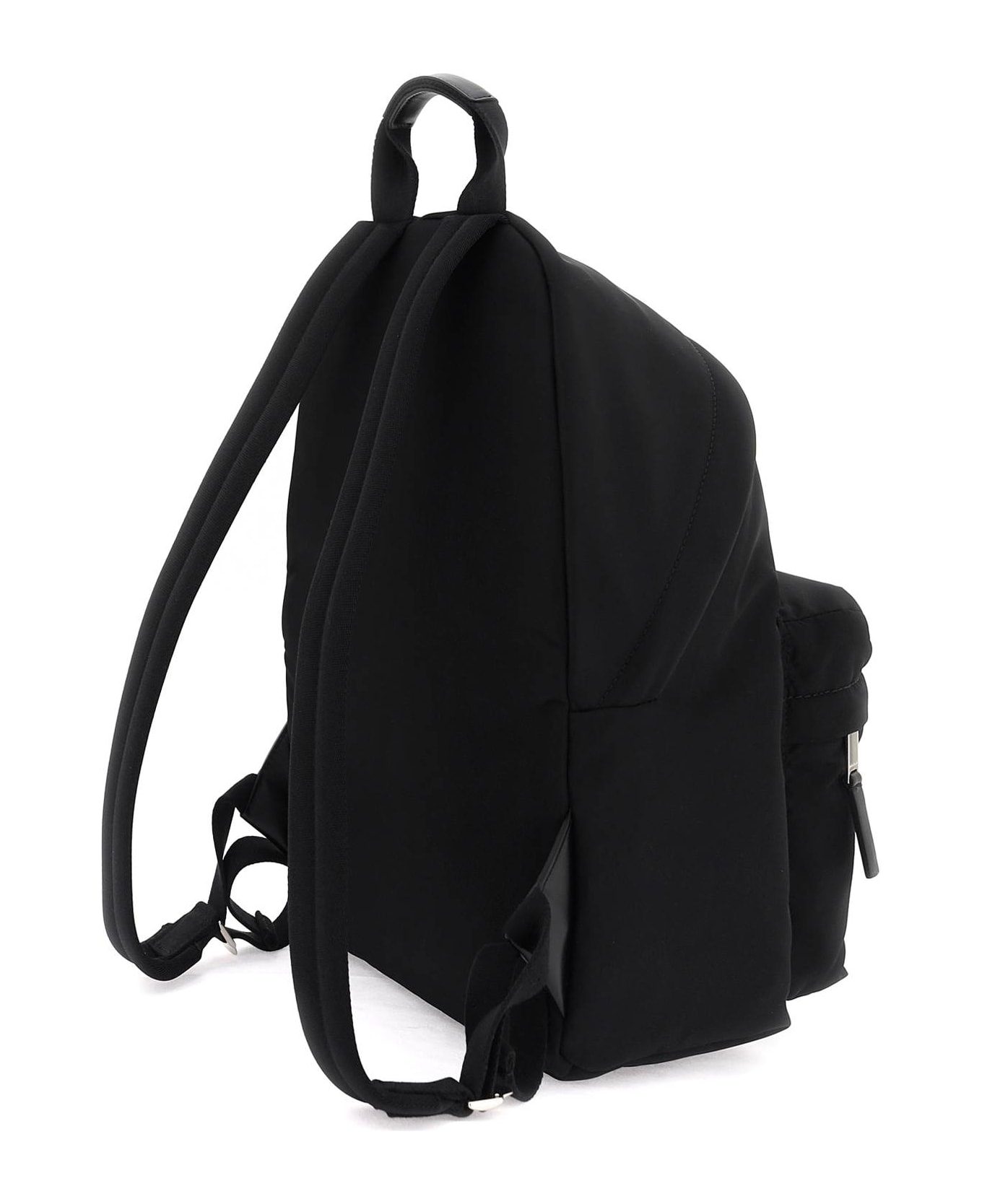 Palm Angels Logo Nylon Backpack - BLACK WHITE (Black) バックパック