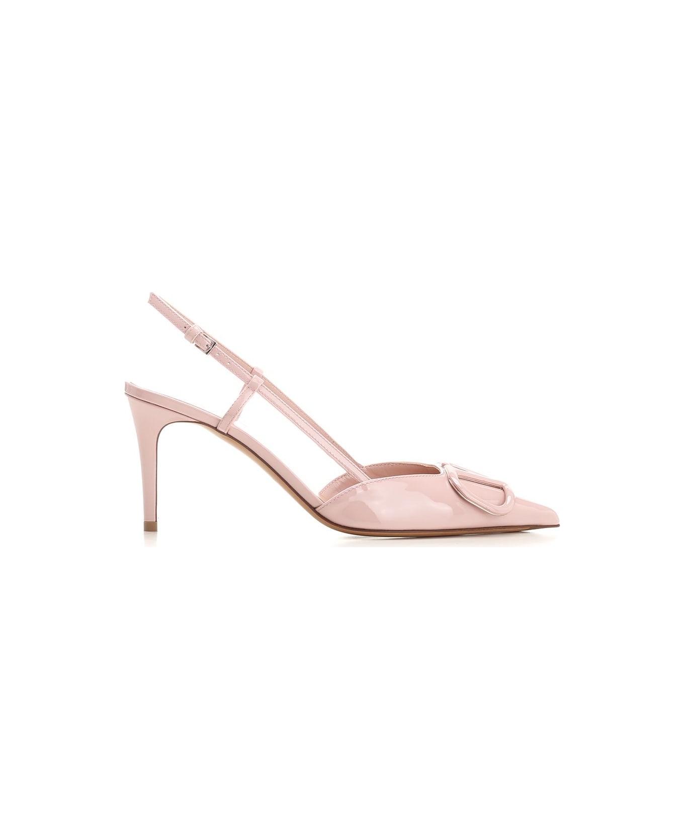 Valentino Garavani 'v Logo Signature' Sling Back - Rose
