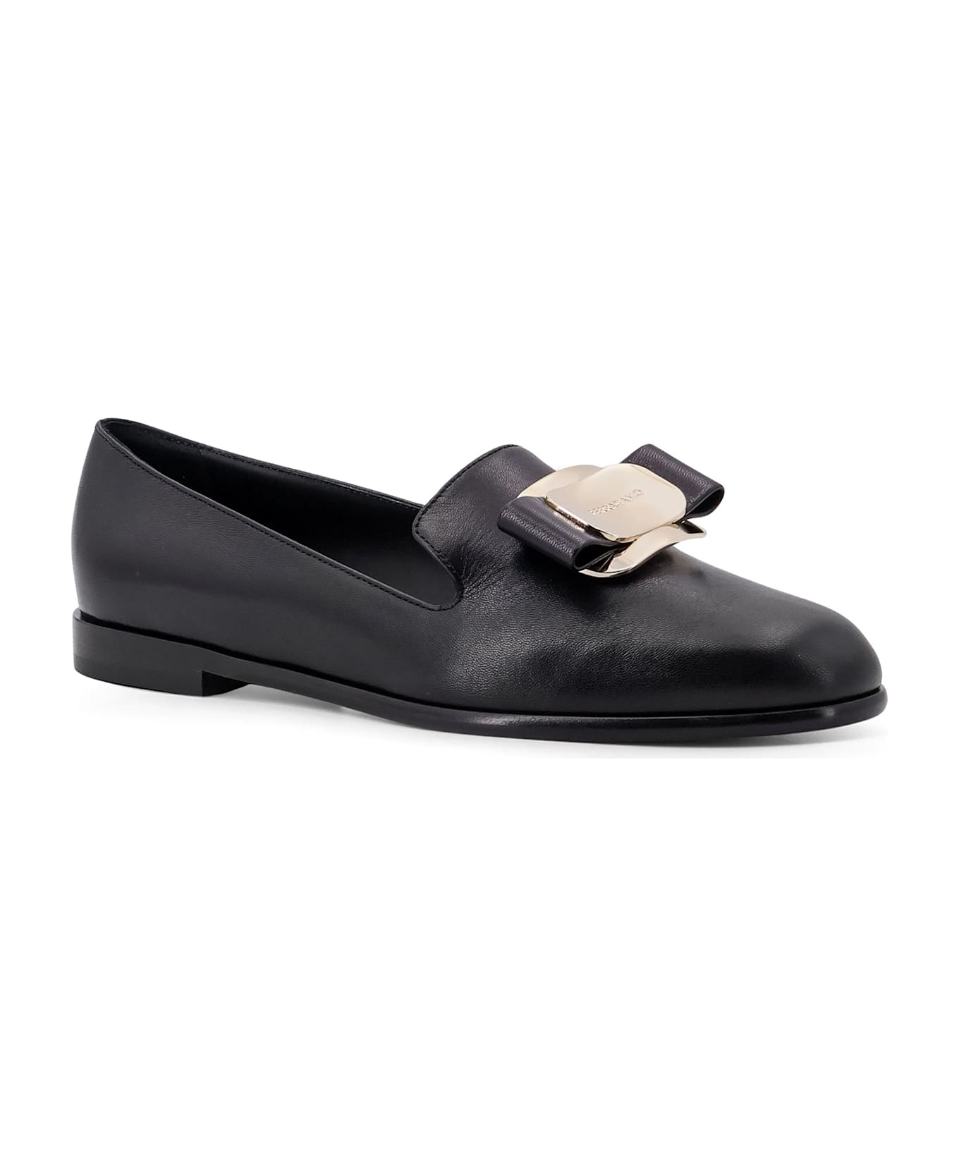 Ferragamo Zarina Leather Loafer - Black