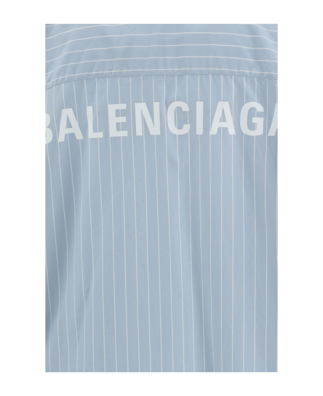 Balenciaga Cotton Shirt - Light Blue/white