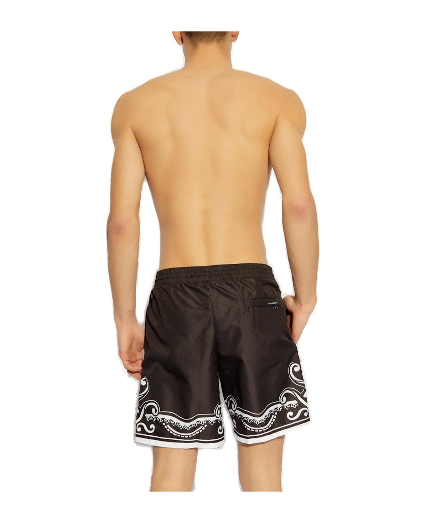 Dolce 
Gabbana Bandanna Printed Mid-length Swim Trunks - MultiColour