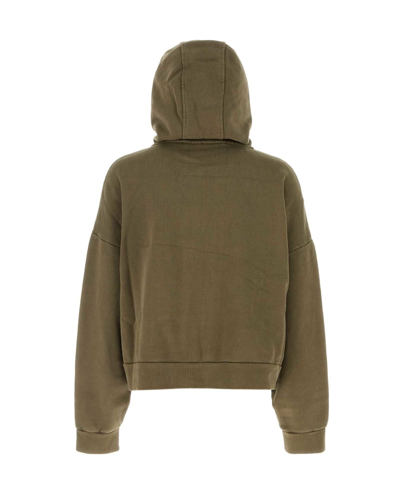 Entire Studios Army Green Cotton Oversize Sweatshirt - Mi Military