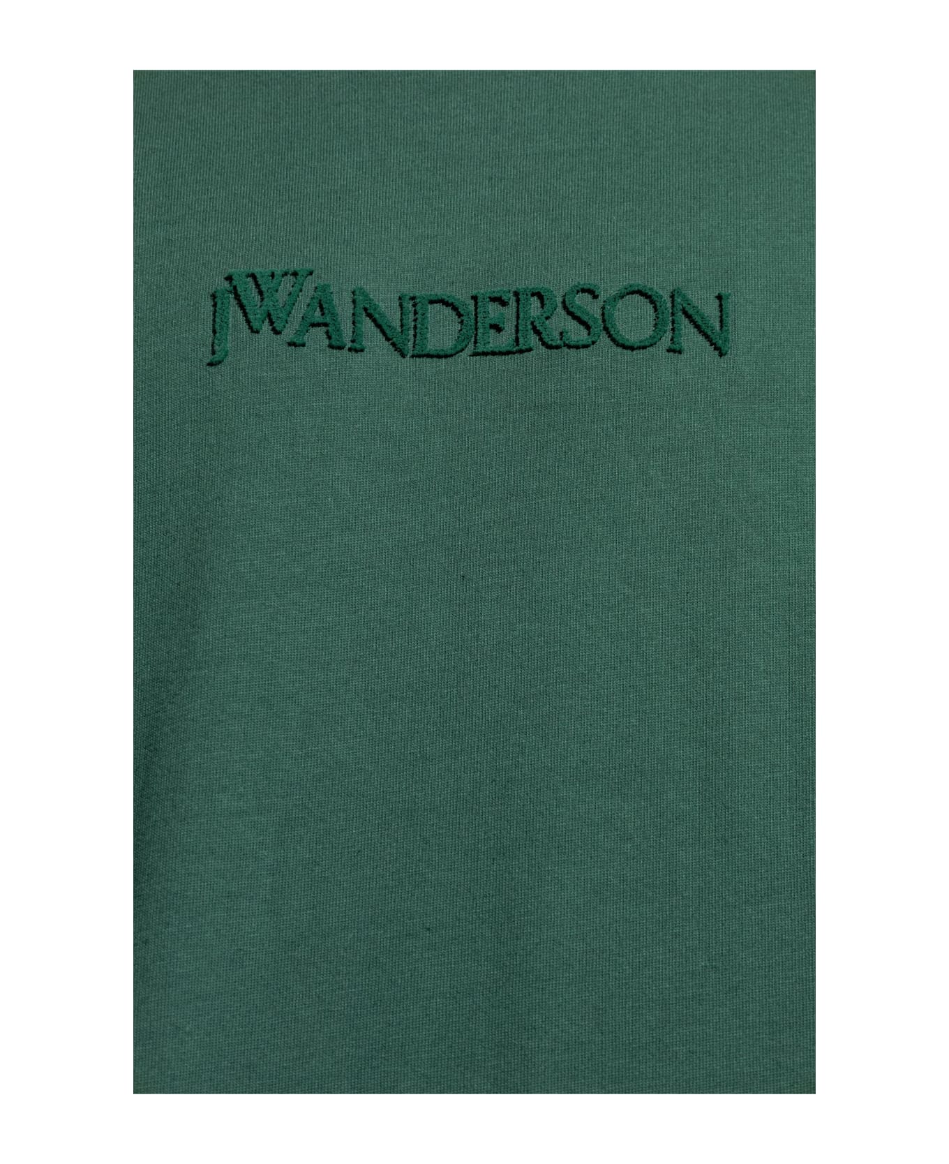 J.W. Anderson Jw Anderson T-shirt With Embossed Logo - Verde