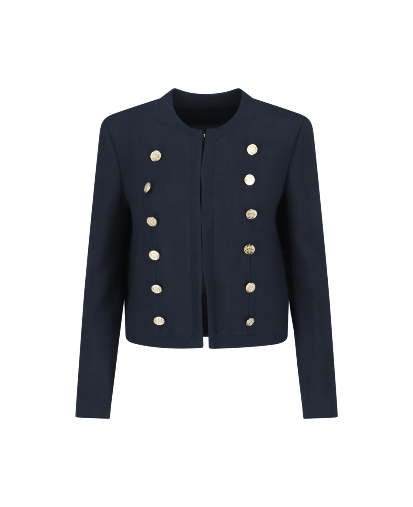 The Seafarer Button Detail Jacket - Blue ジャケット
