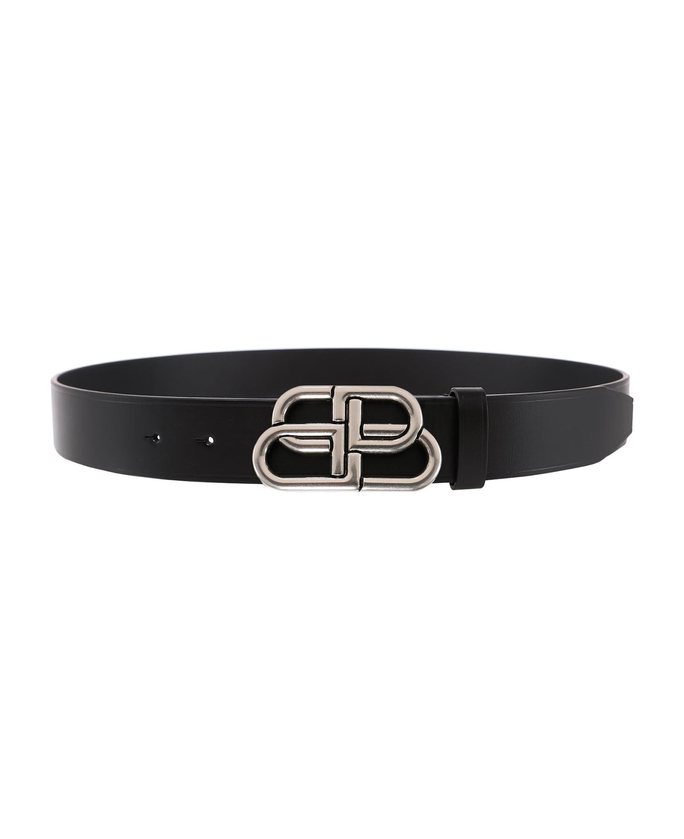 Balenciaga Bb Buckle Belt - Black