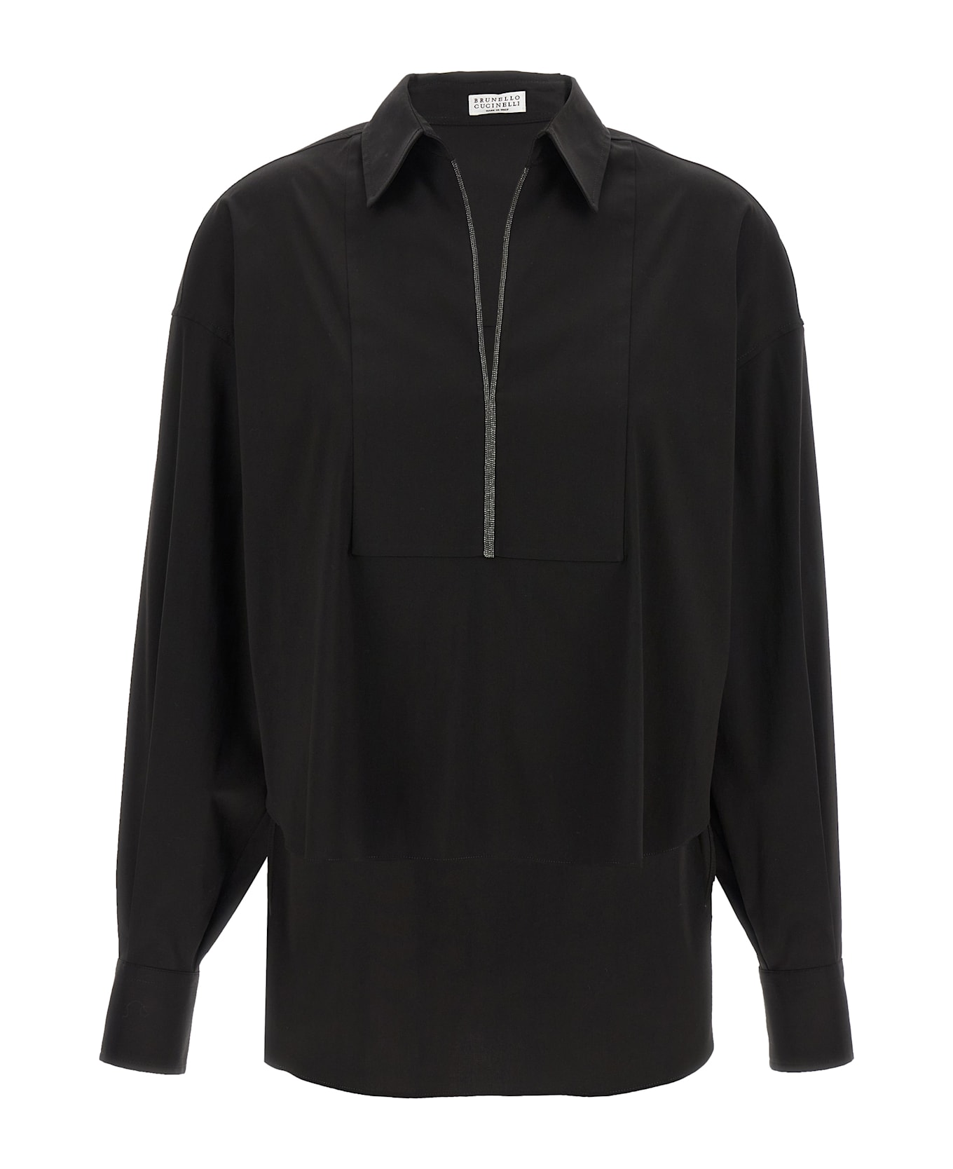 Brunello Cucinelli V-neck Shirt Monile - Black  