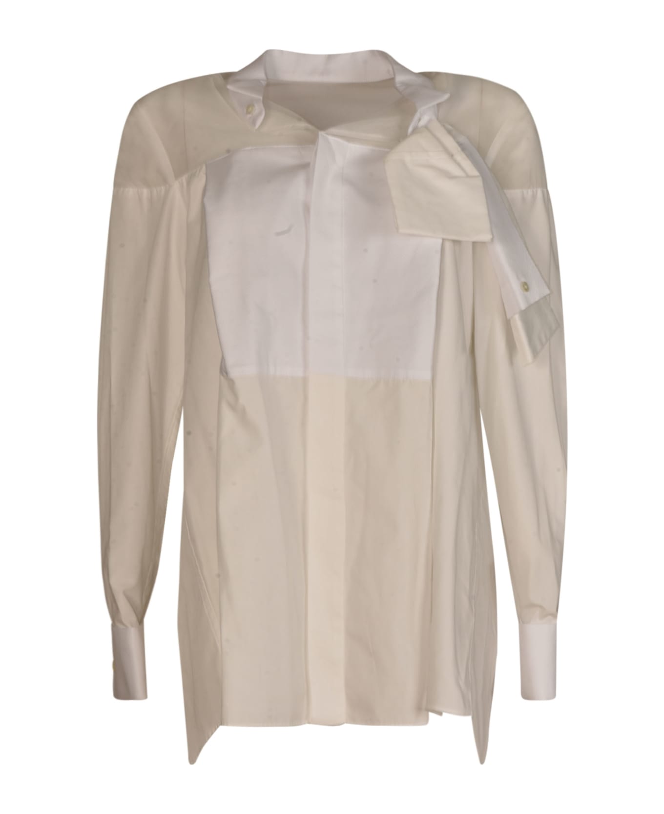 Sacai Long-sleeved Shirt - White