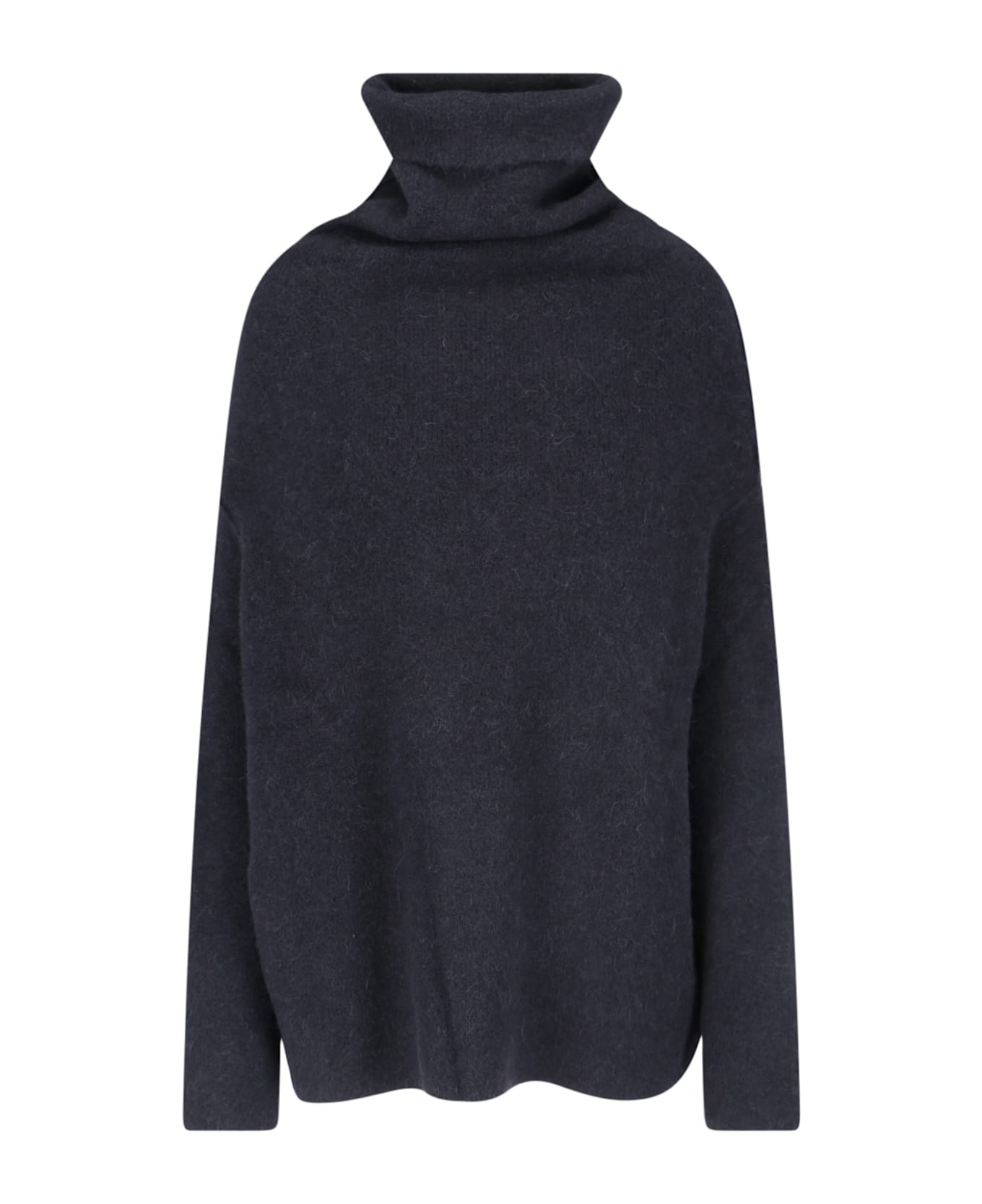 Rick Owens 'shroud' High Neck Sweater - Black  