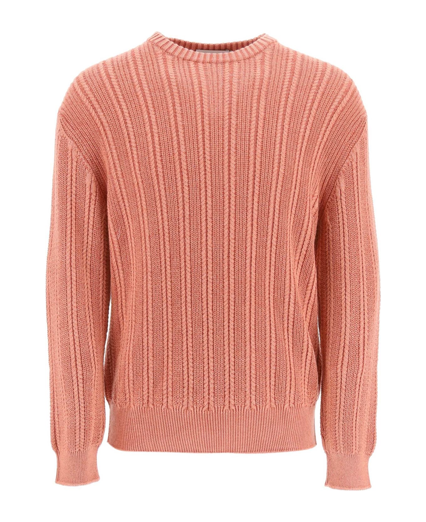 Agnona Cashmere, Silk And Cotton Sweater - CORAL (Pink)