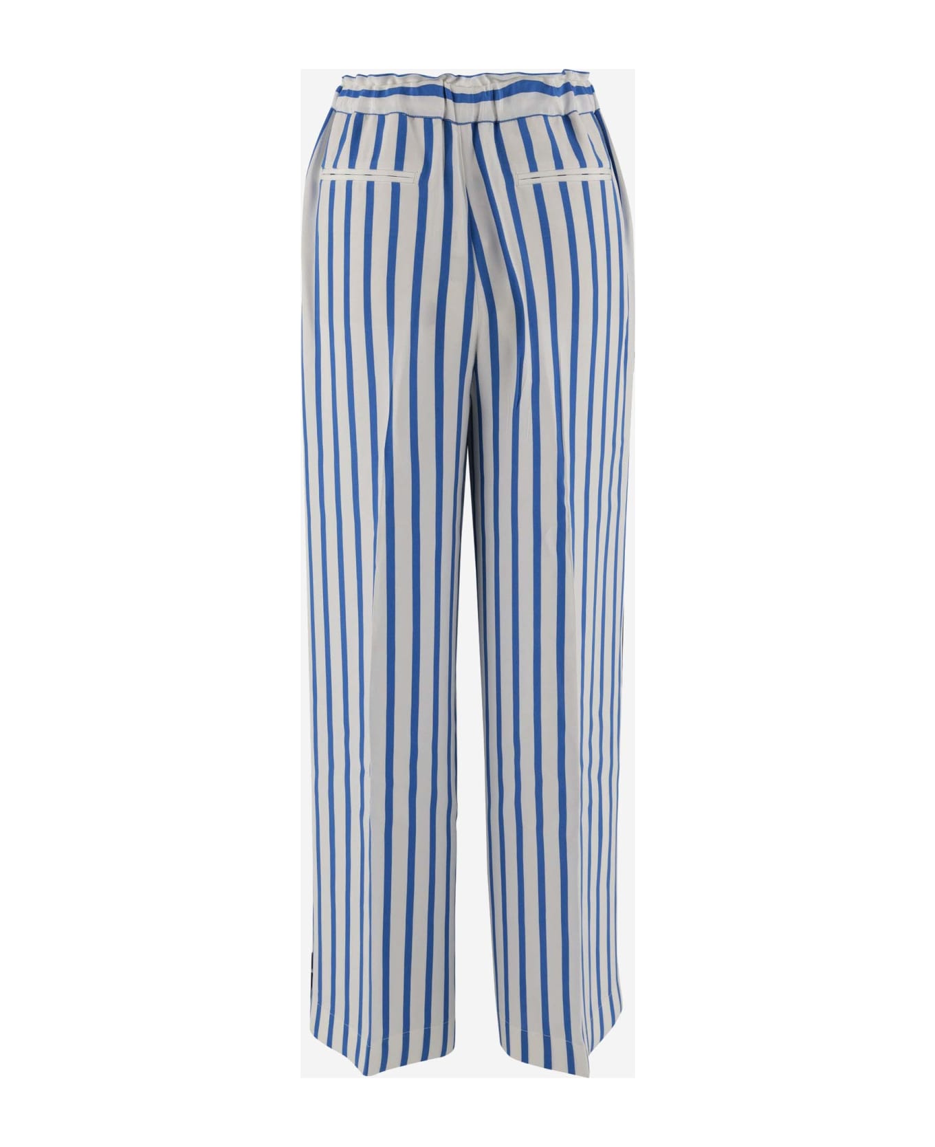 Ralph Lauren Striped Silk Pants - Red ボトムス