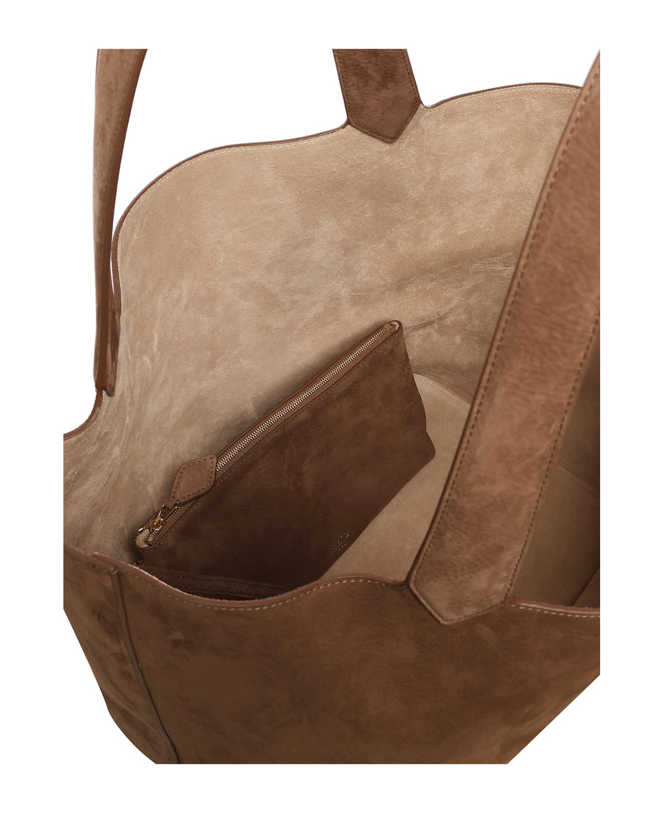 Alaia Le Cabas Nubuck Bag - Brown
