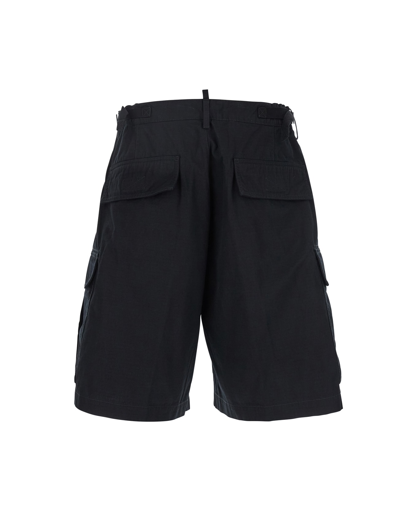 Dsquared2 Icon New Generation Black Cargo Shorts - Black