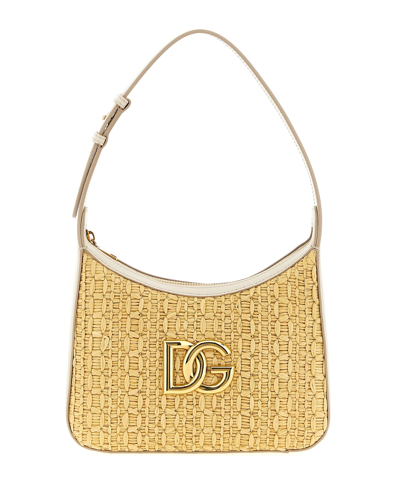 Dolce 
Gabbana Crochet Shoulder Bag - Beige