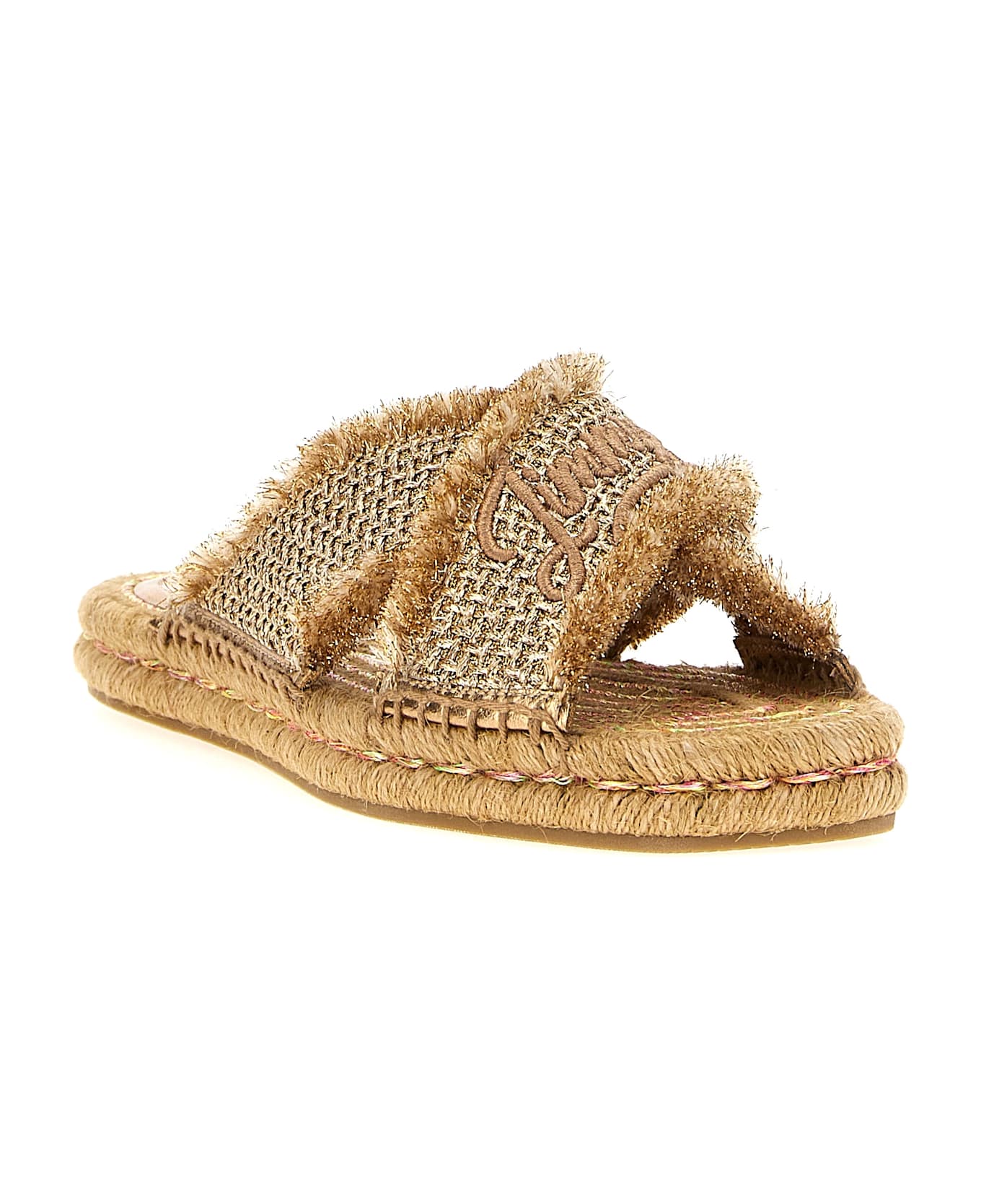 Jimmy Choo 'aciel' Sandals - Gold