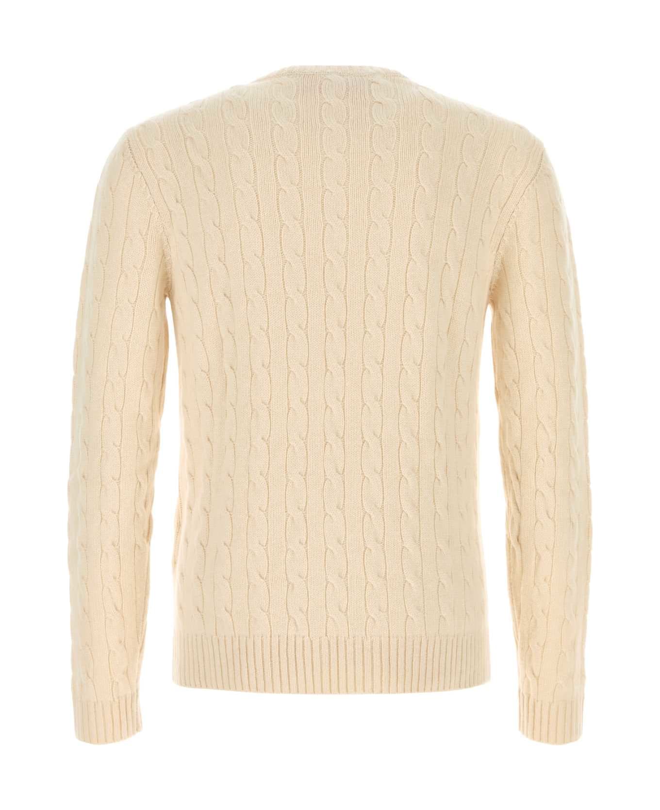 Valentino Garavani Cream Cashmere Sweater - Beige