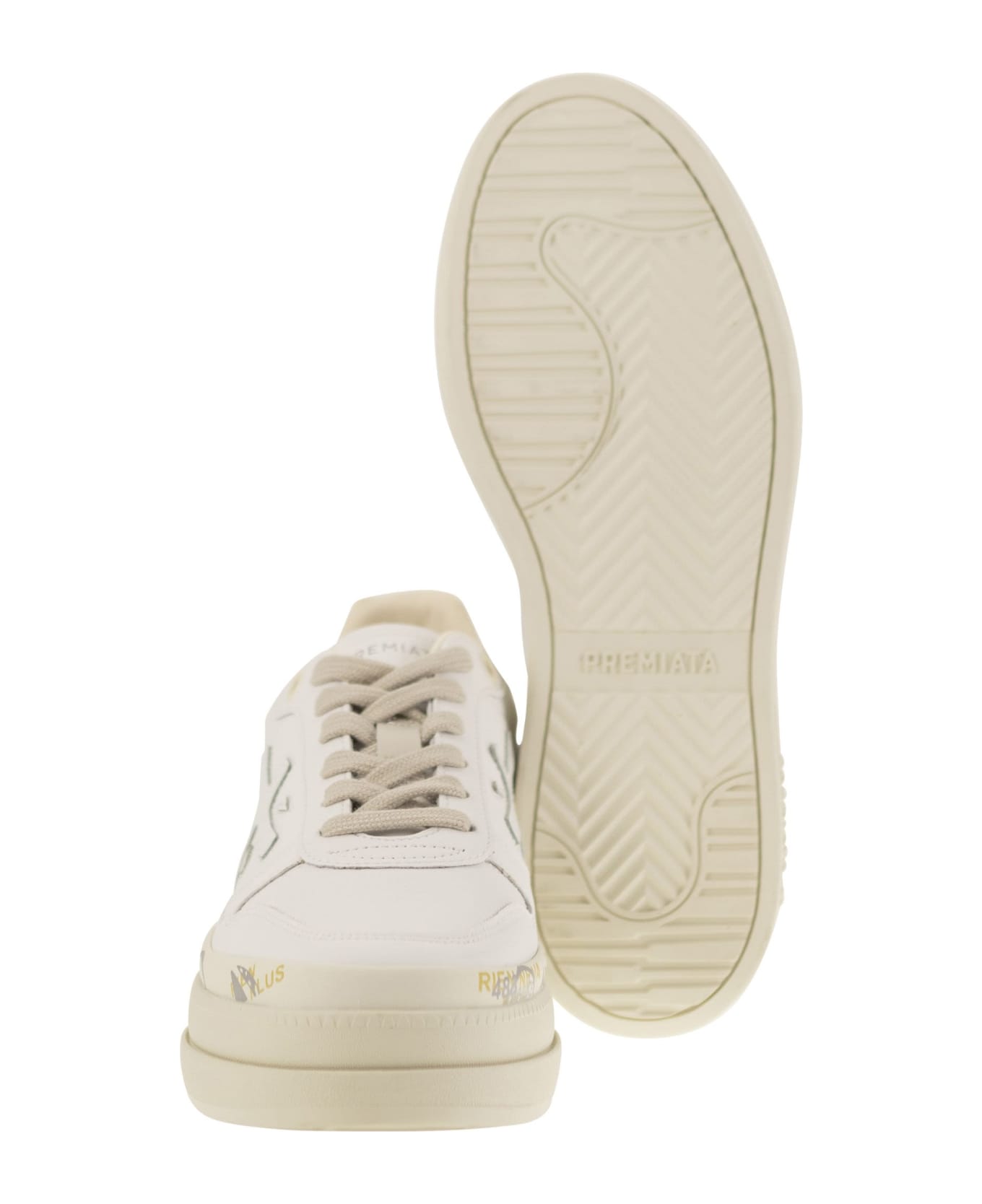 Premiata Micol Leather Sneakers - White