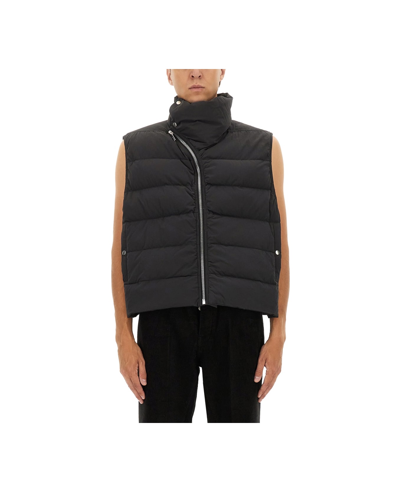 Rick Owens Sleeveless Down Jacket "flight" - BLACK