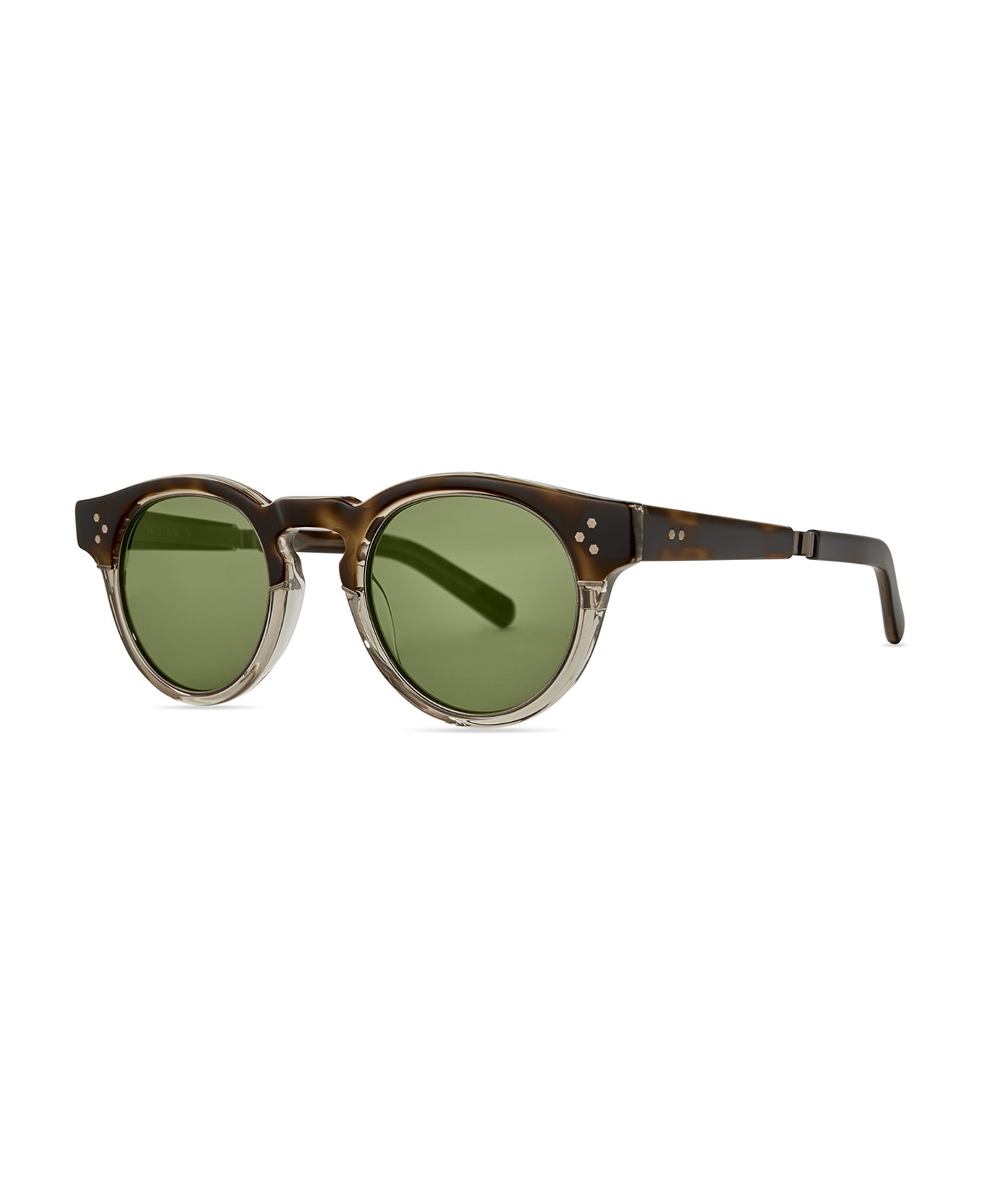 Mr. Leight Kennedy S Honeycomb Laminate-antique Gold/green Sunglasses - Honeycomb Laminate-Antique Gold/Green